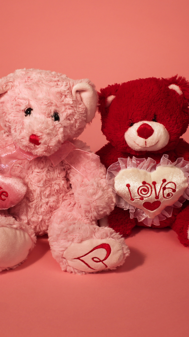 Download mobile wallpaper Valentine's Day, Love, Teddy Bear, Holiday, Stuffed Animal for free.