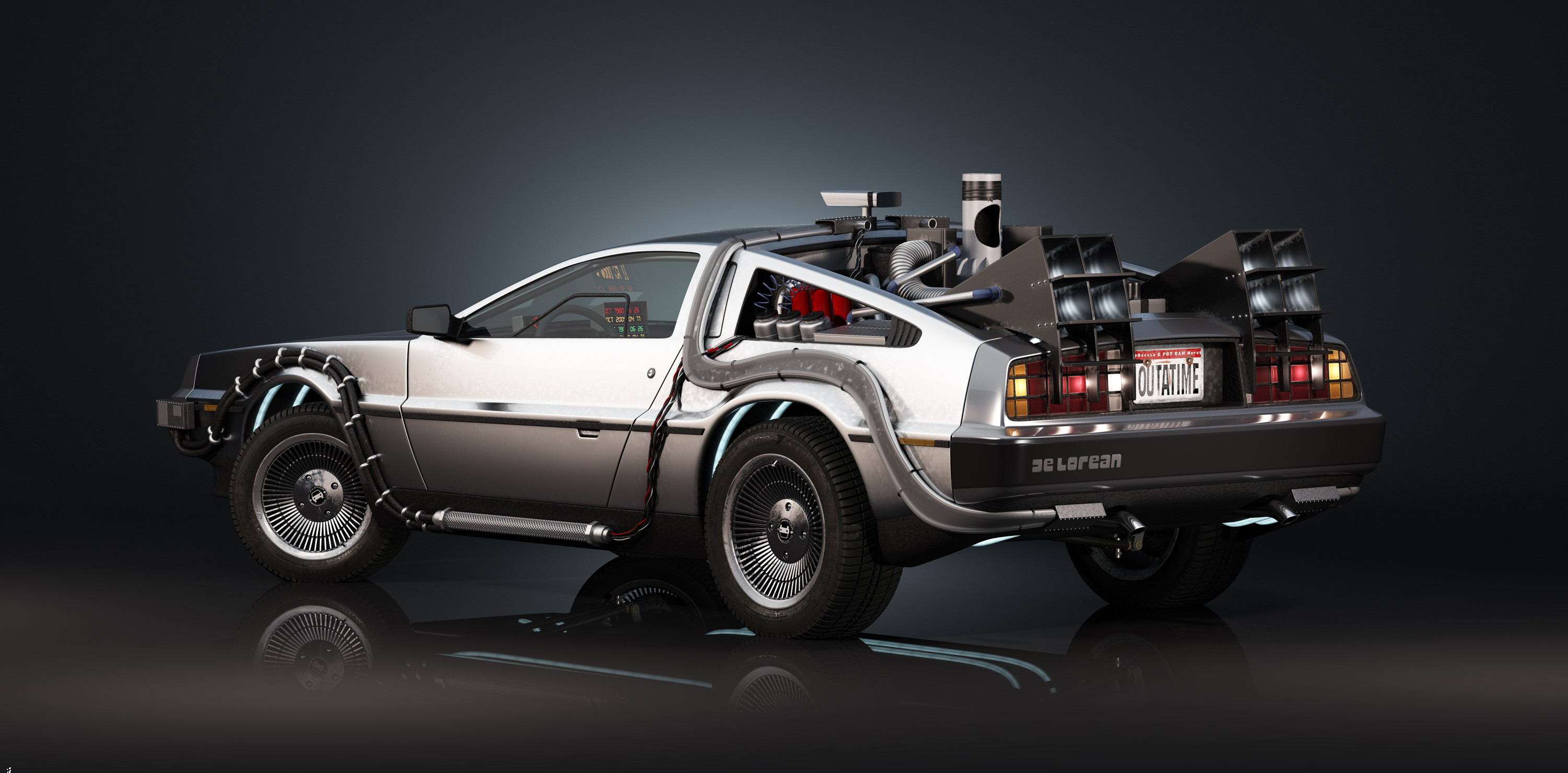 Back To The Future Vertical Background