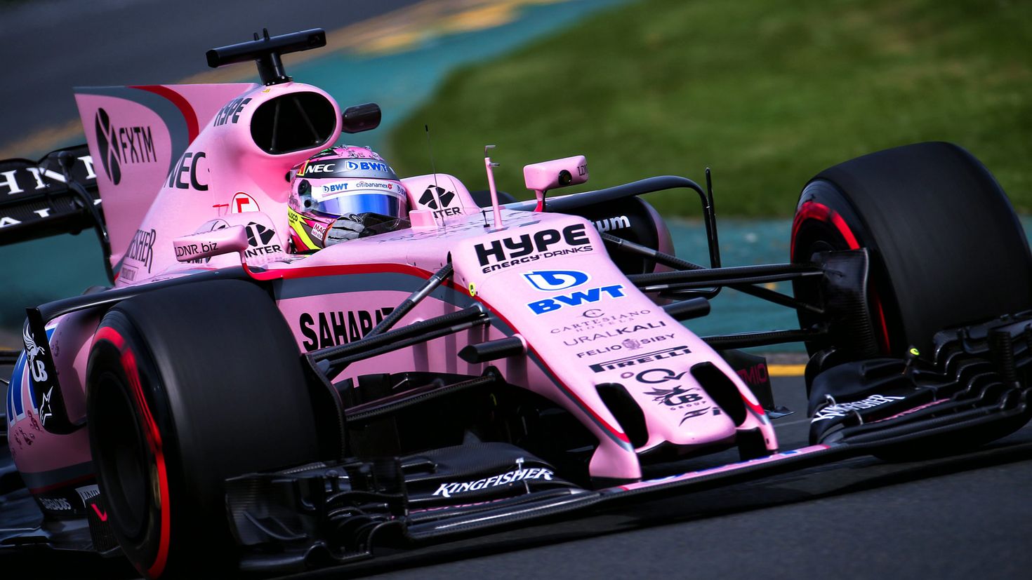 Ф 1 практика. Форс Индия ф1. Force India f1 2017. Force India f1 2018. Розовый Болид f1.