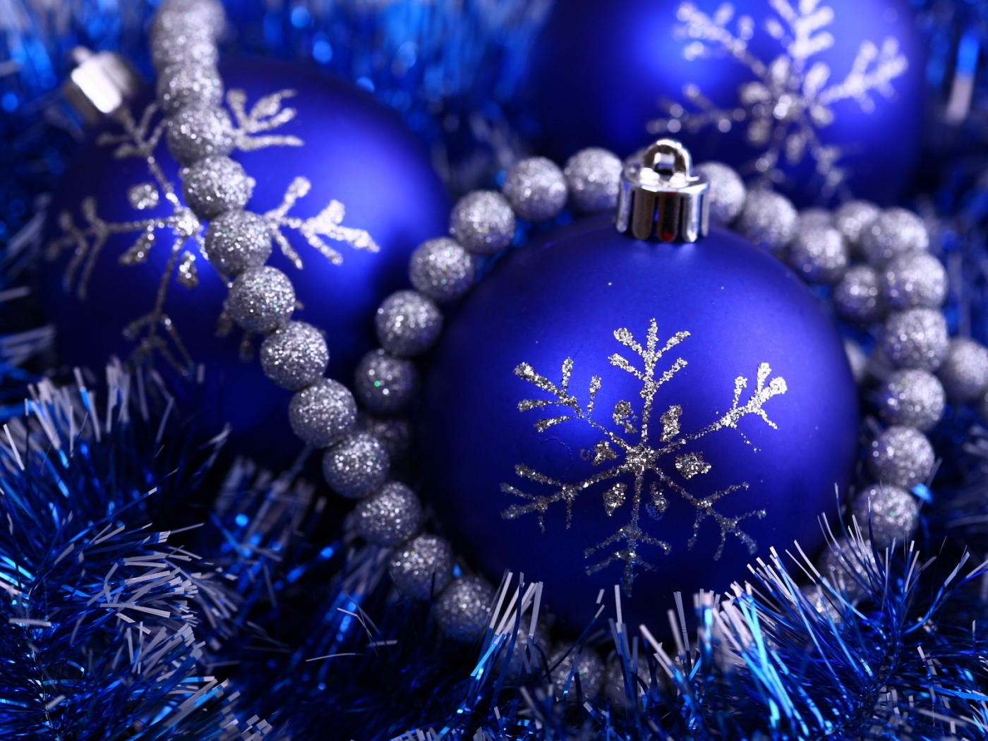 holidays, new year, blue HD for desktop 1080p