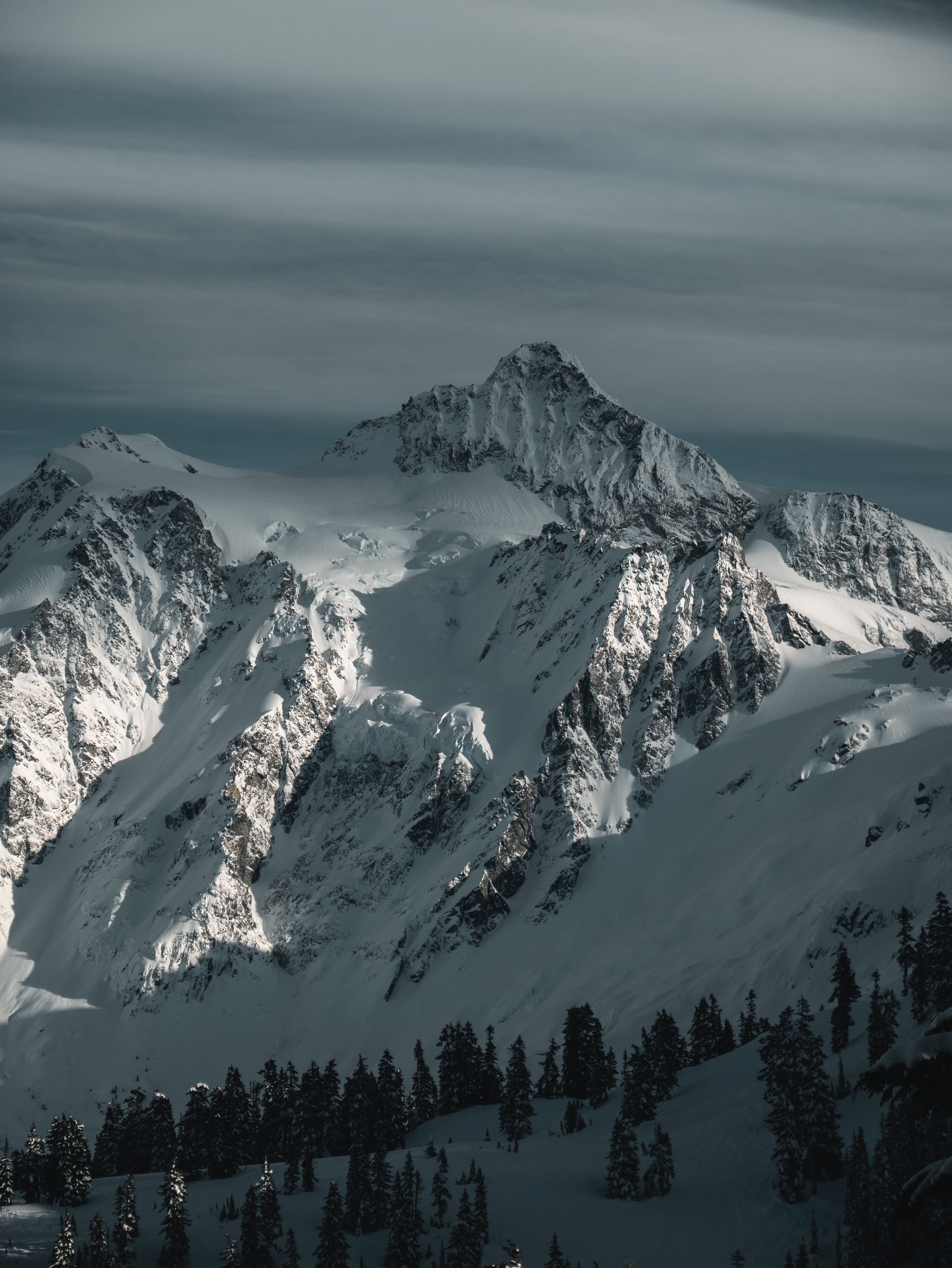 93897 descargar imagen invierno, naturaleza, cielo, nieve, montaña, vértice, arriba, cubierto de nieve, nevado: fondos de pantalla y protectores de pantalla gratis