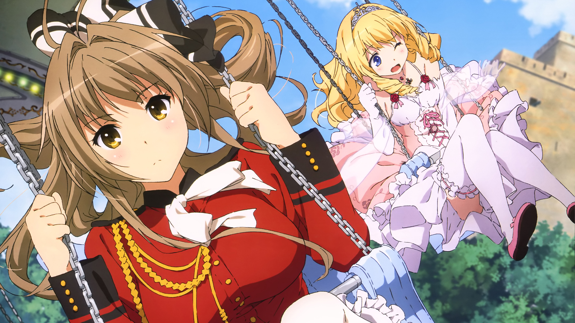 Fondo De Pantalla De Escritorio Hd Animado Isuzu Sento Amagi Brilliant Park Musa Parque 