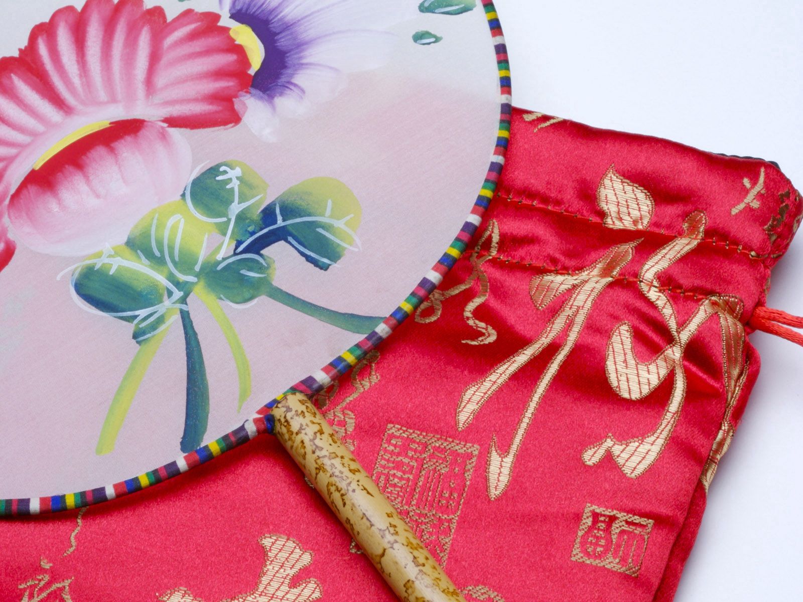 miscellanea, miscellaneous, cloth, china, fan, embroidery