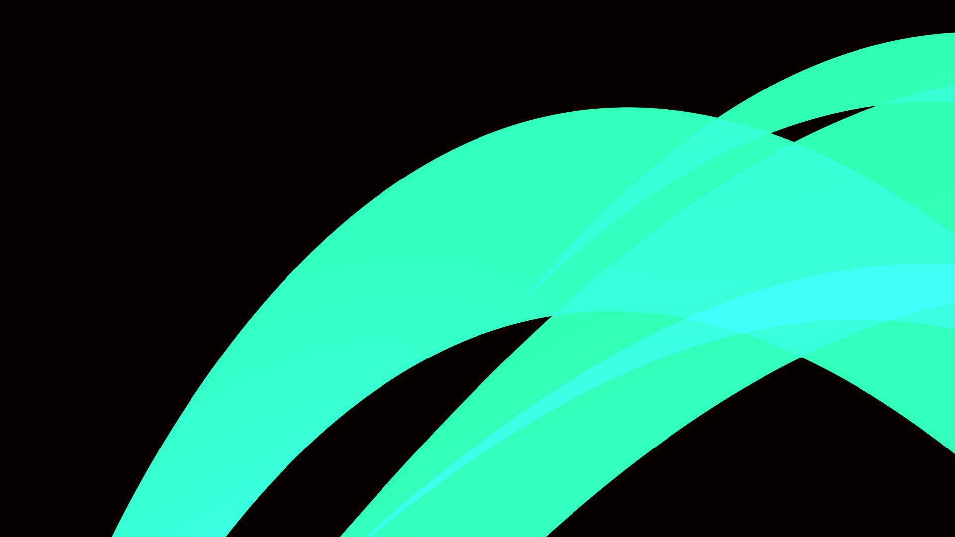 abstract, curve, gradient, green, shapes