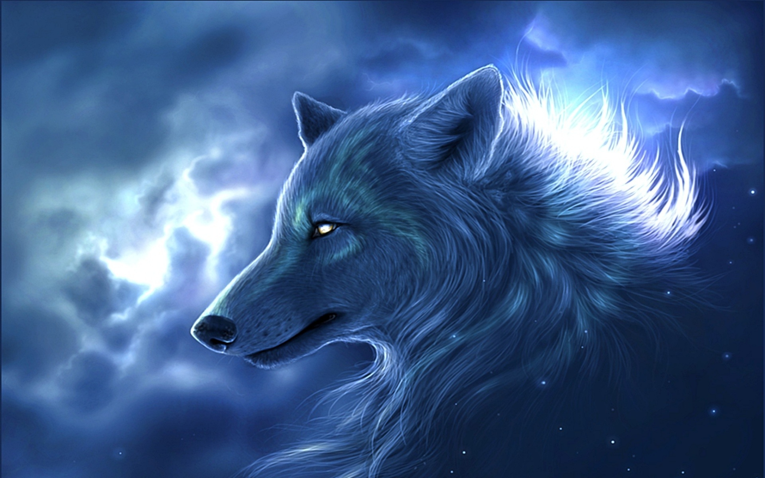 wolf, fantasy, fantasy animals 32K