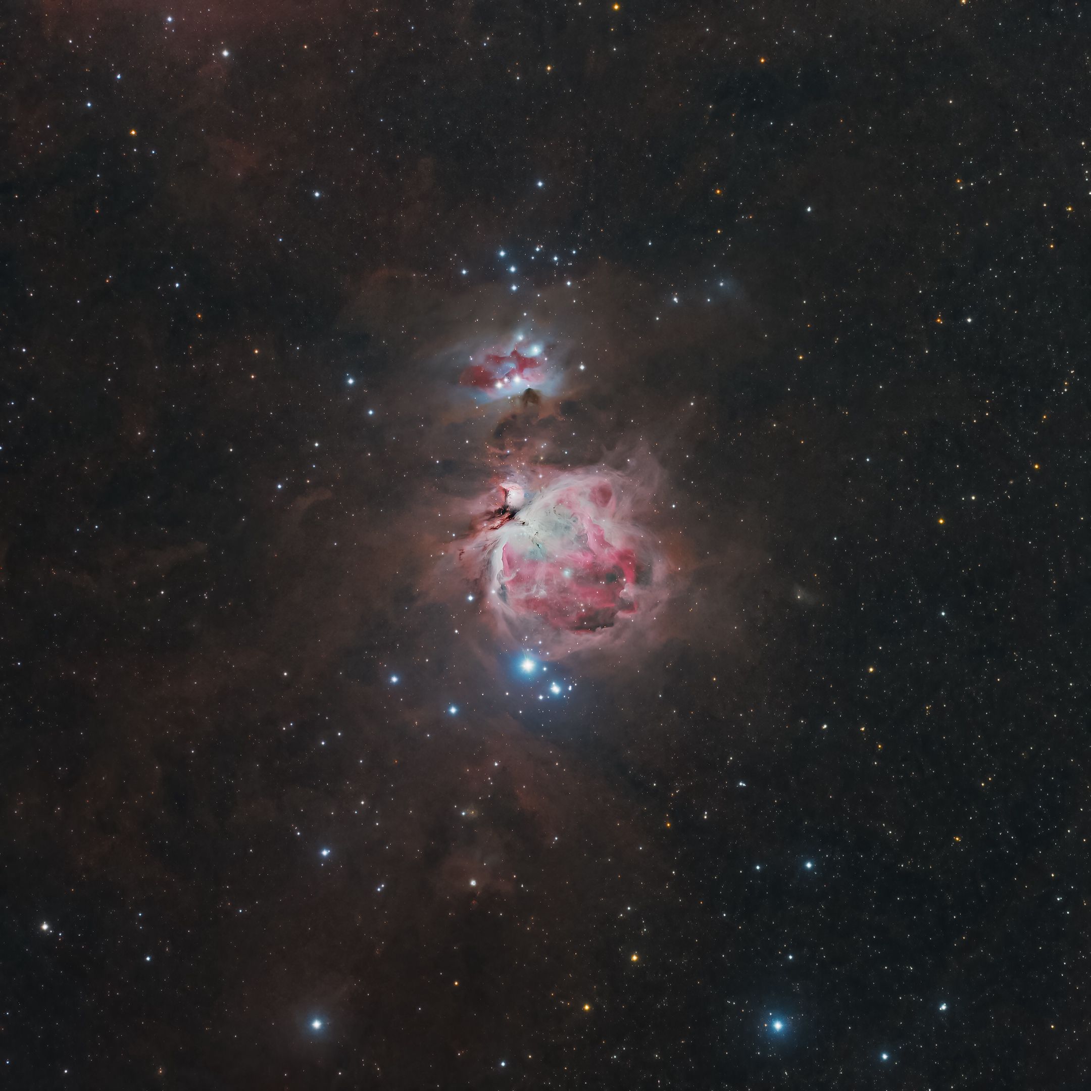 Download mobile wallpaper Orion Nebula, Stars, Nebula, Universe, Galaxy for free.