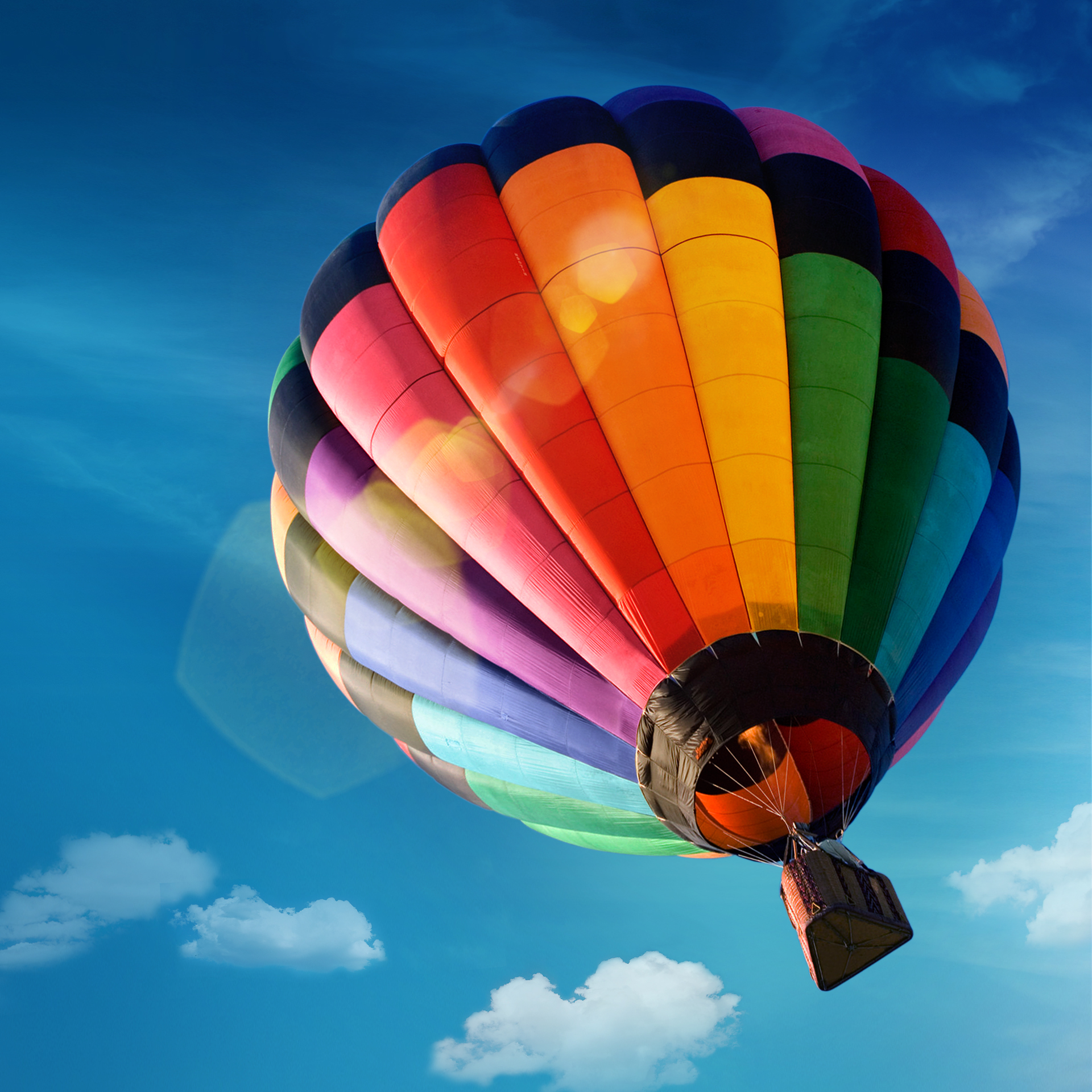 balloons, transport, landscape, sky 32K