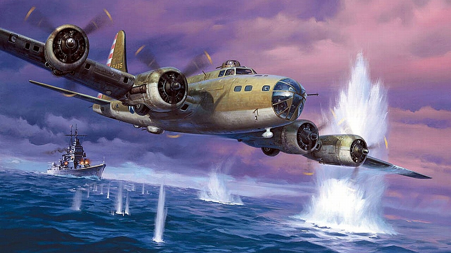 military, boeing b 17 flying fortress, air force, aircraft, airplane