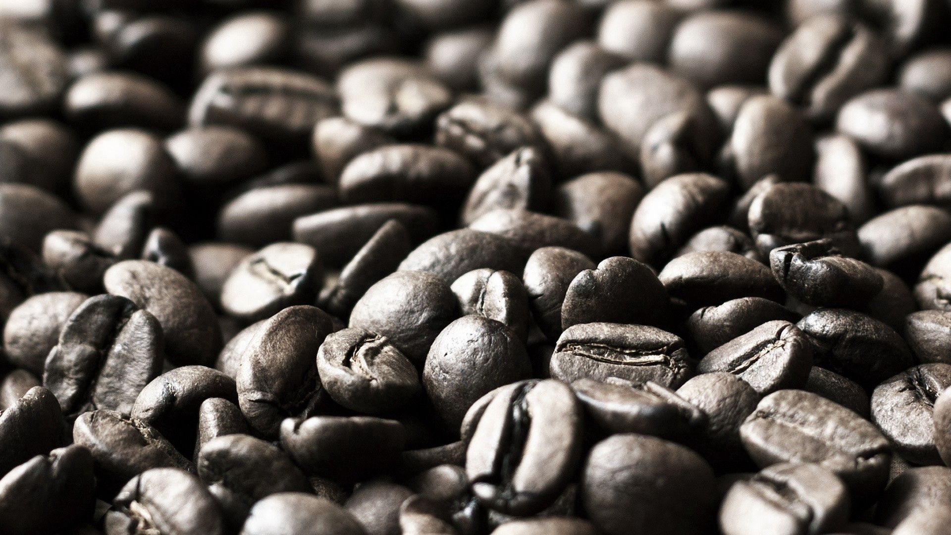 Download mobile wallpaper Coffee Beans, Brown, Macro, Dark, Coffee for free.