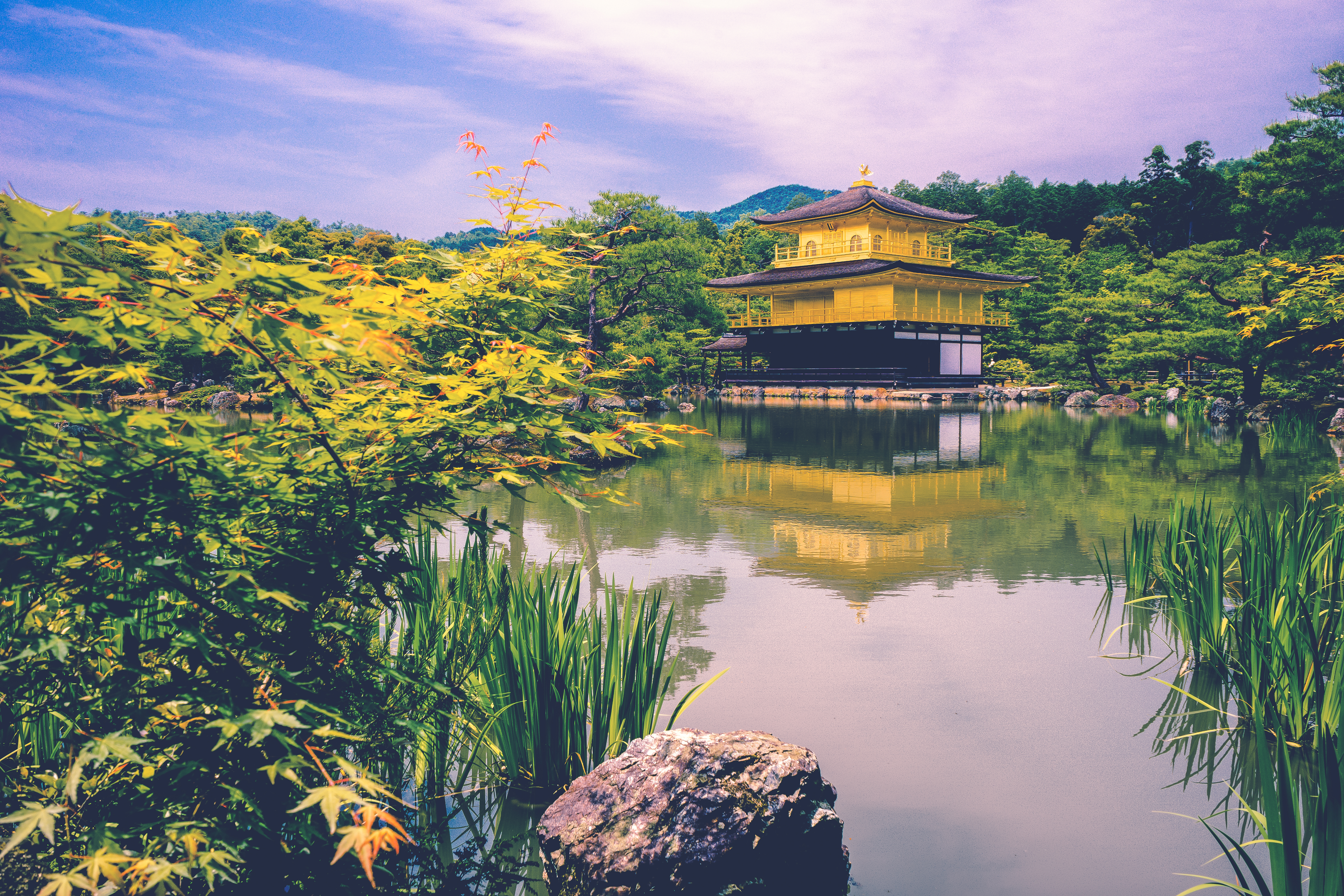 Free download wallpaper Cities, Building, Lake, Oriental, Pagoda, Architecture, Temple on your PC desktop