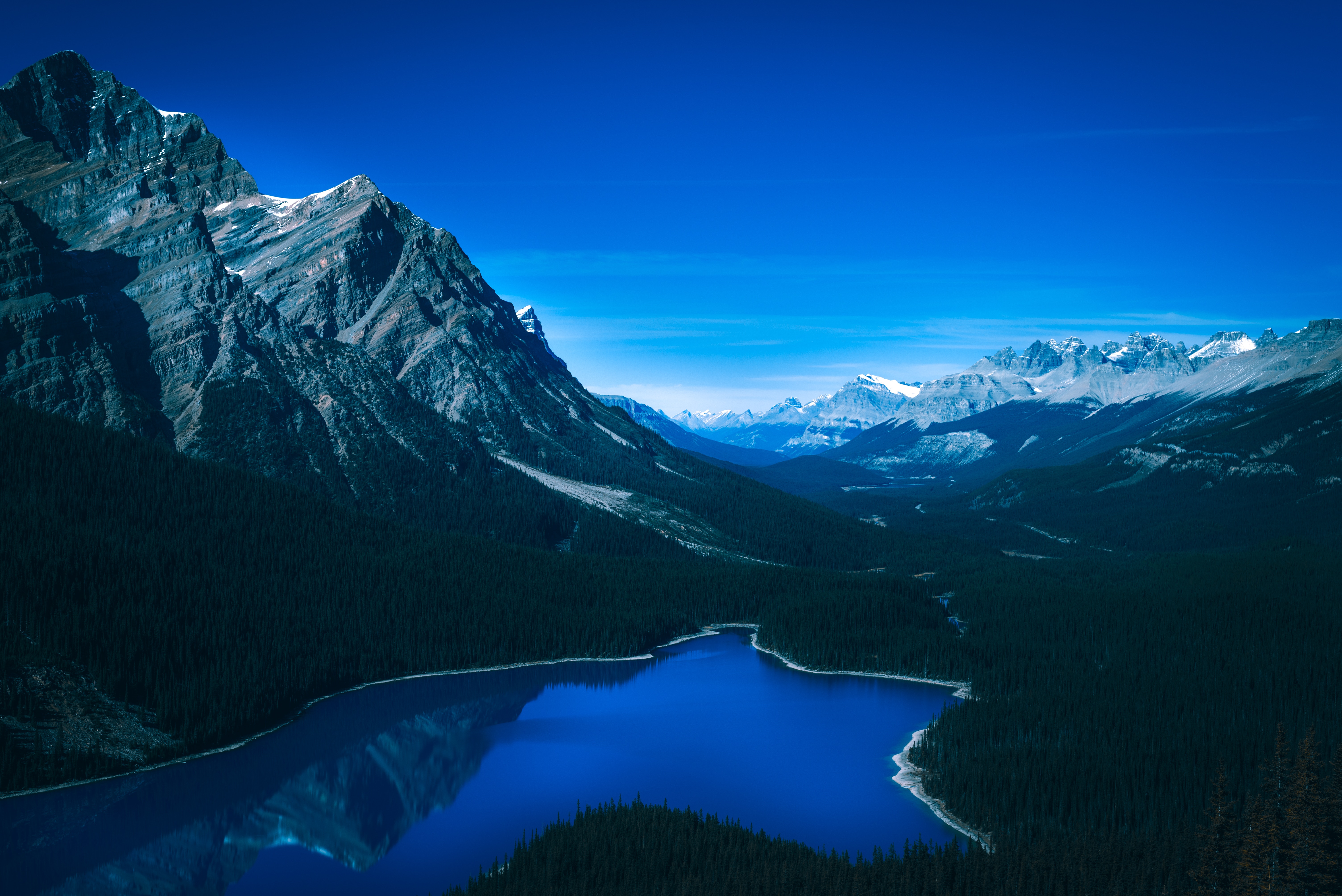 146283 Hintergrundbild herunterladen kanada, natur, mountains, see, peyto - Bildschirmschoner und Bilder kostenlos