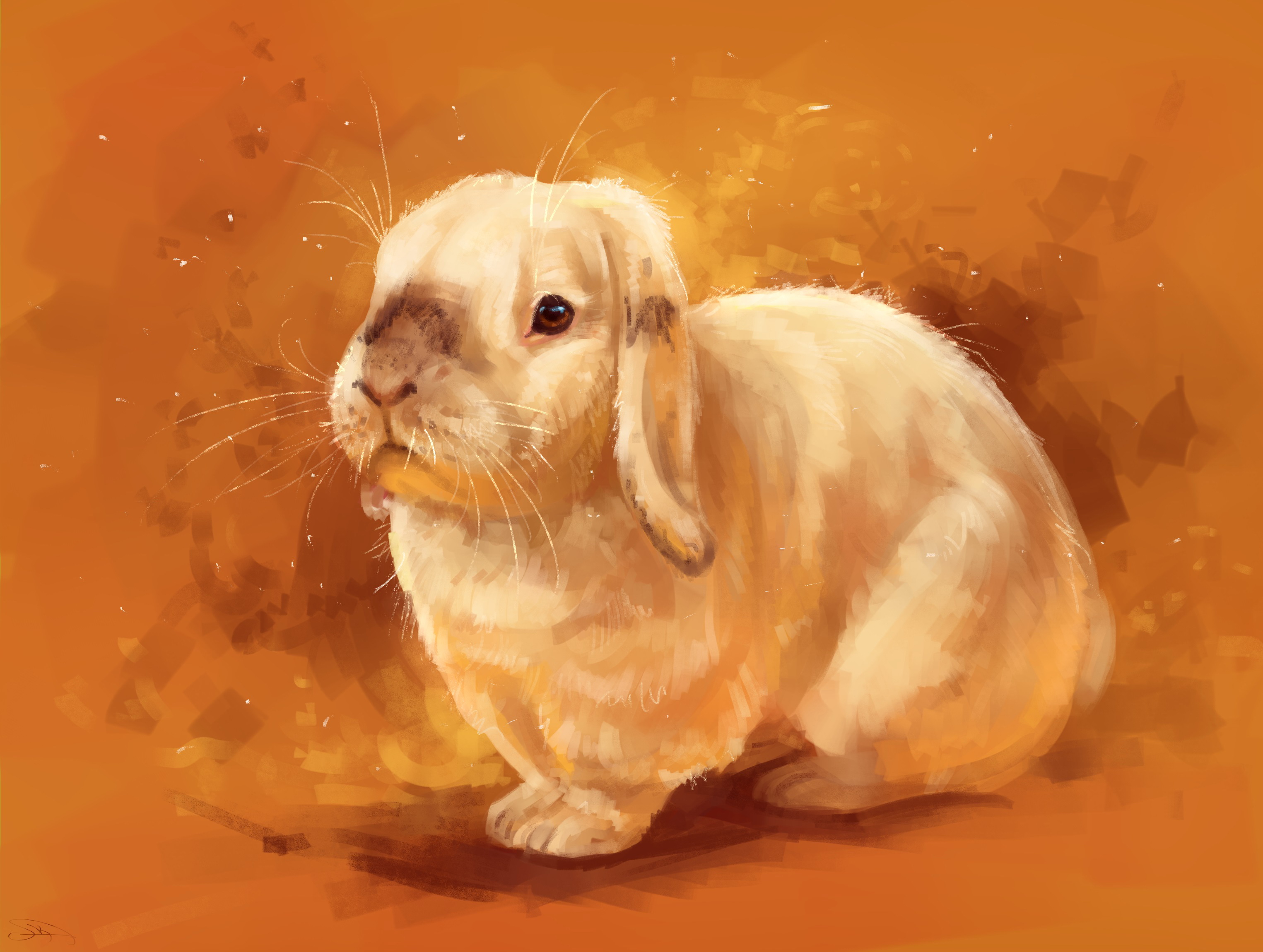 Милый кролик арт