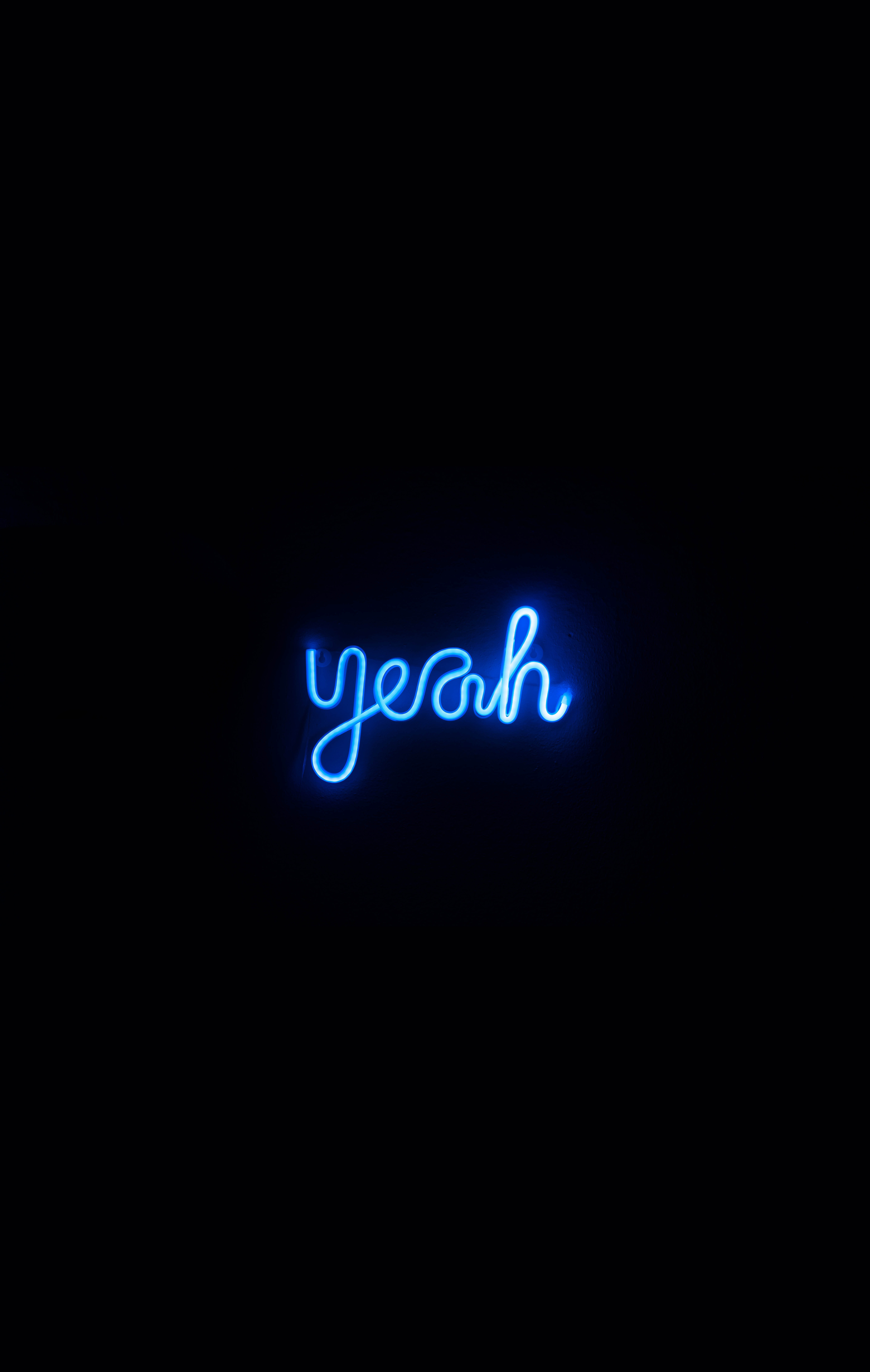 neon, text, word, glow, words, blue iphone wallpaper