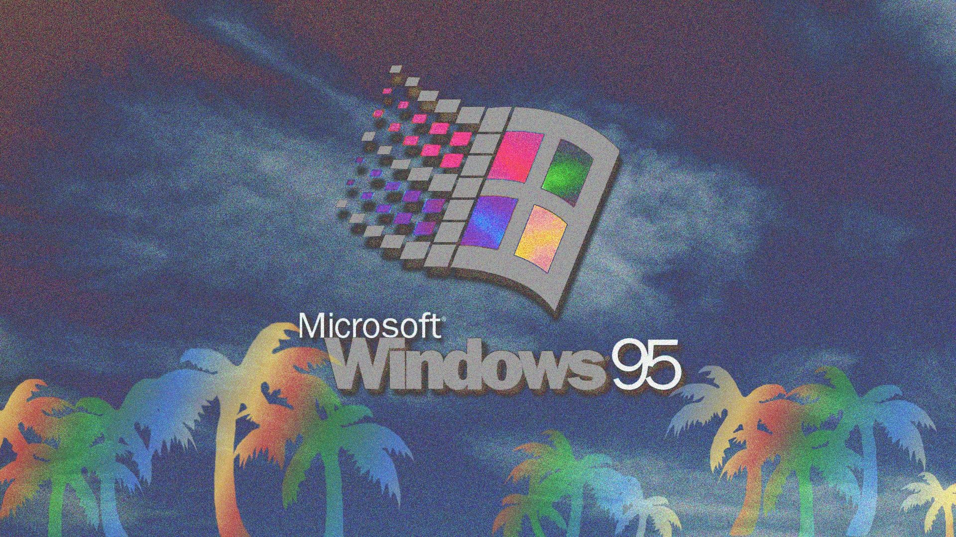 aesthetic, technology, windows 95, vaporwave, windows 8K
