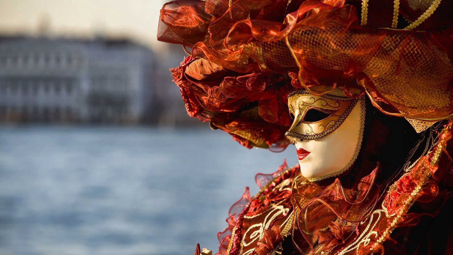 Download mobile wallpaper Attire, Outfit, Miscellaneous, Carnival, Miscellanea, Venice, Mask for free.