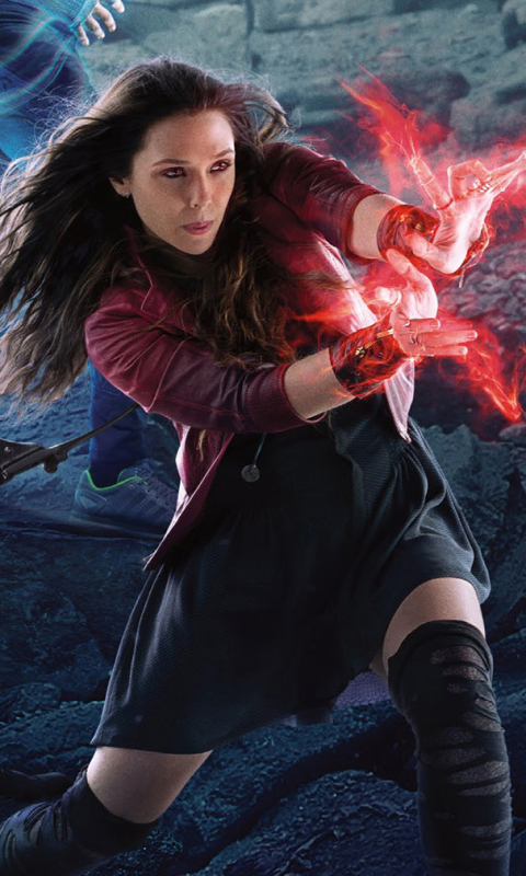 Download mobile wallpaper Movie, Hawkeye, The Avengers, Scarlet Witch, Jeremy Renner, Aaron Taylor Johnson, Avengers: Age Of Ultron, Quicksilver (Marvel Comics), Elizabeth Olsen for free.