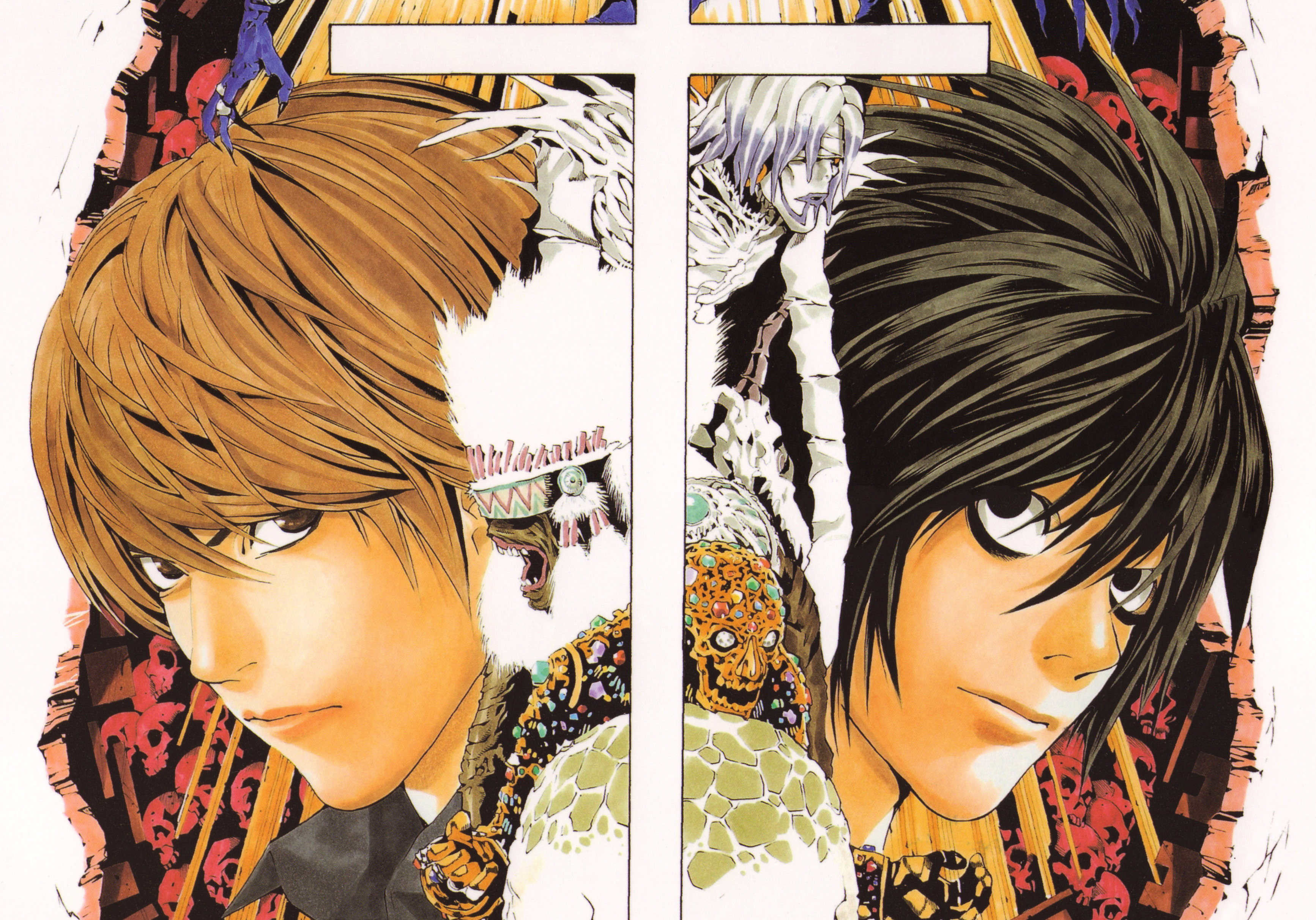 Download mobile wallpaper Anime, Death Note, L (Death Note), Light Yagami, Rem (Death Note) for free.