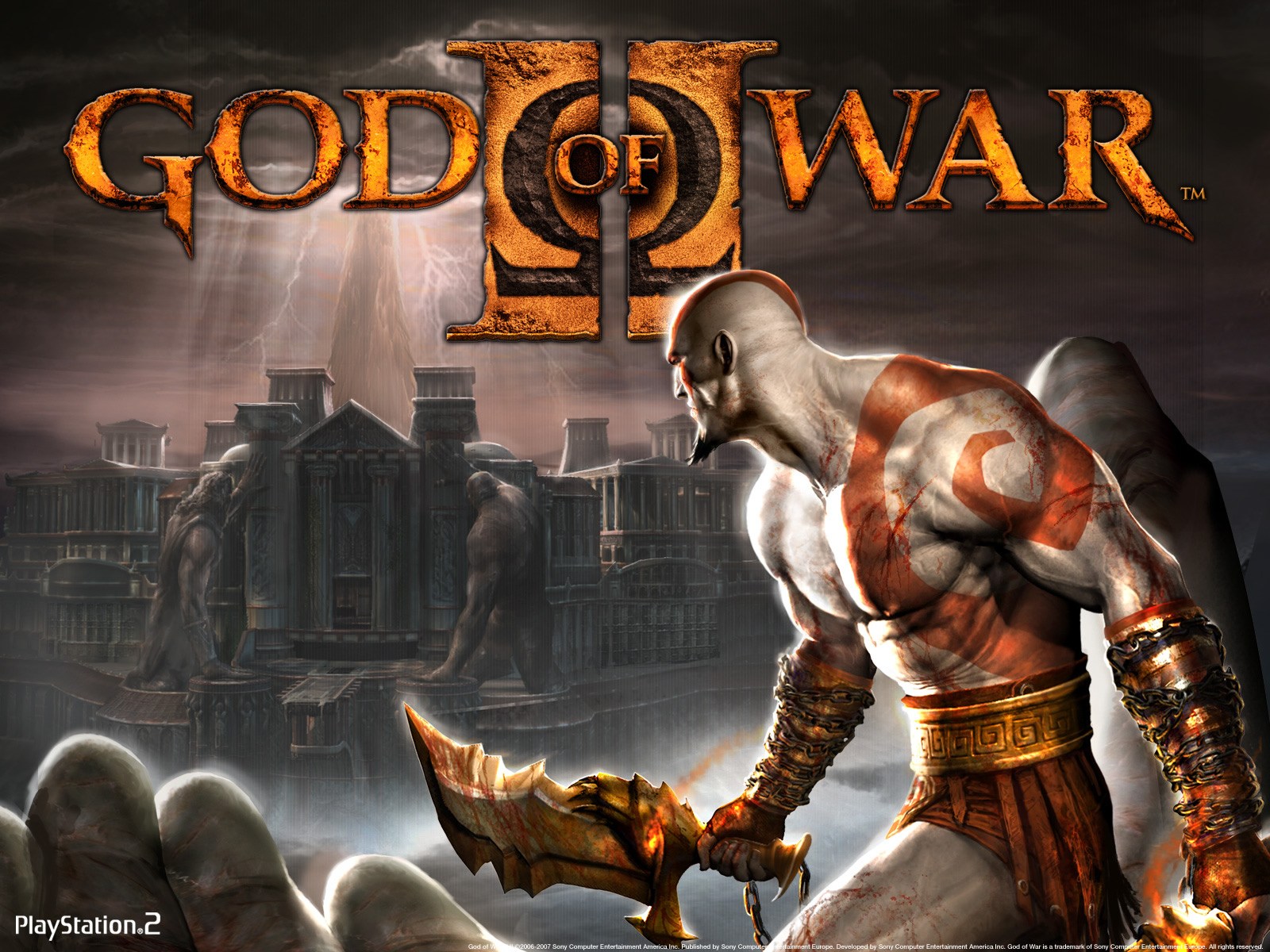 Lock Screen PC Wallpaper god of war, video game, god of war ii
