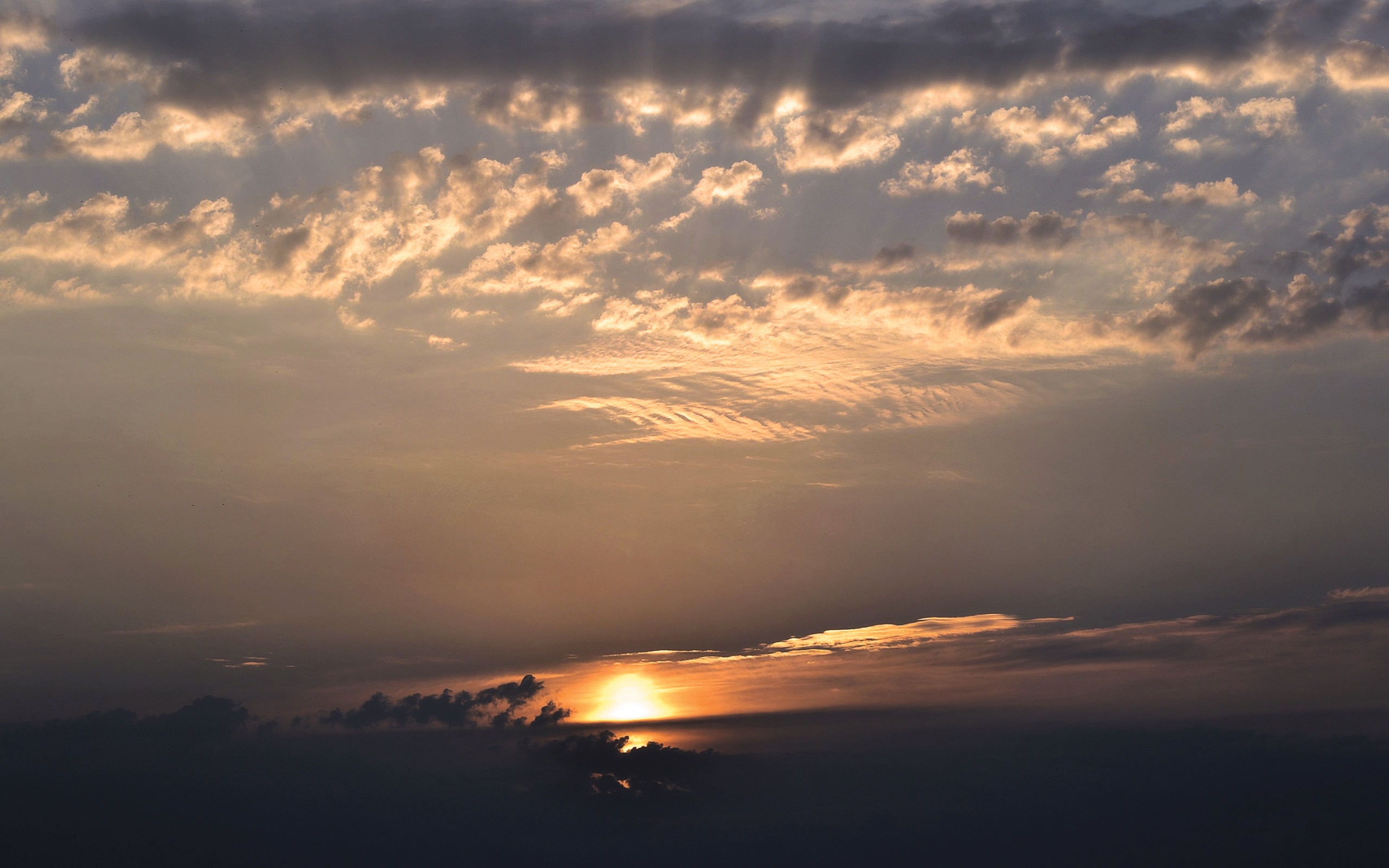 Download mobile wallpaper Clouds, Sunset, Landscape for free.