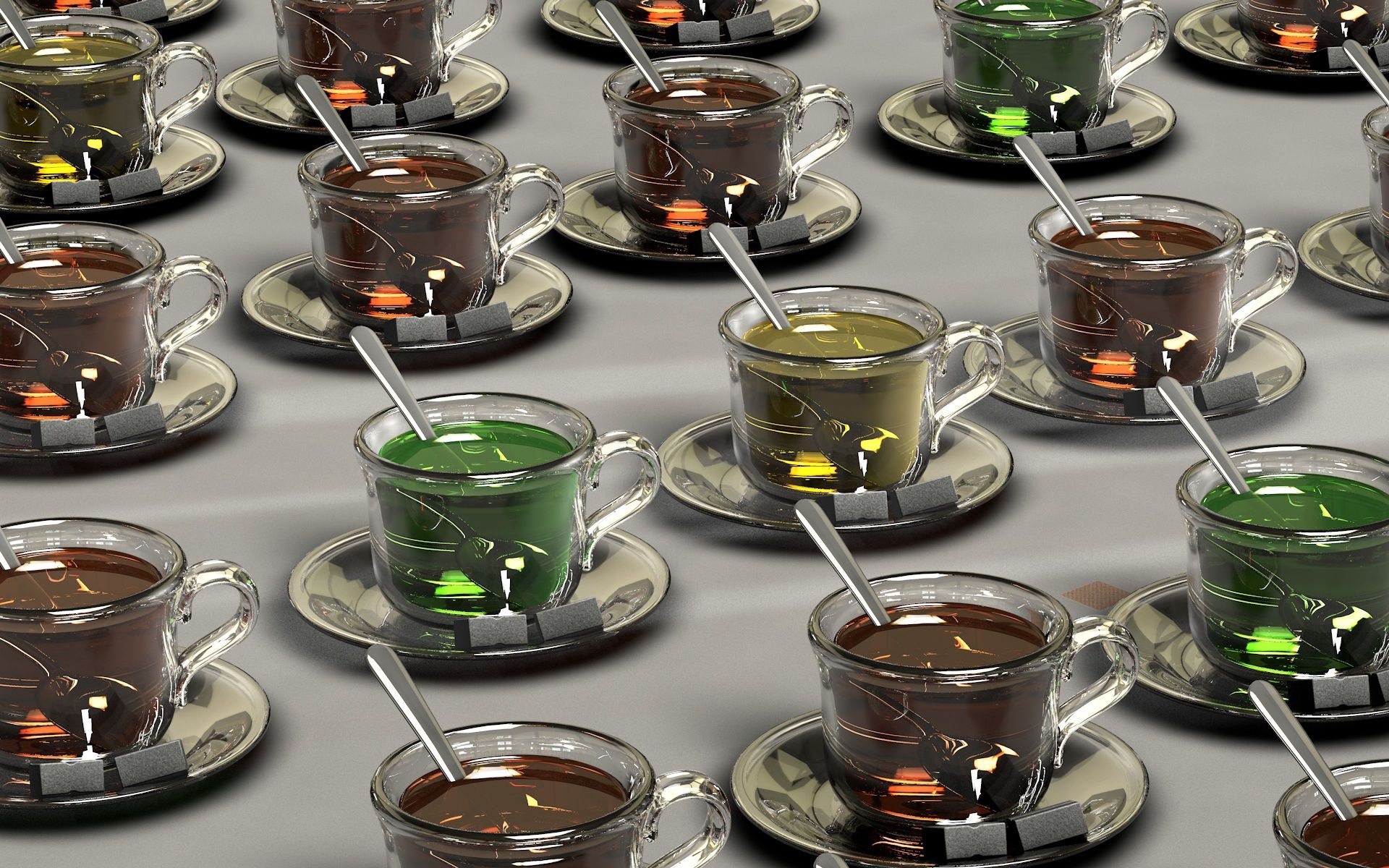 3d, cups, tablewares, tea drinking, tea party lock screen backgrounds