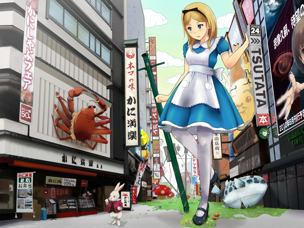 anime, alice in wonderland wallpaper for mobile