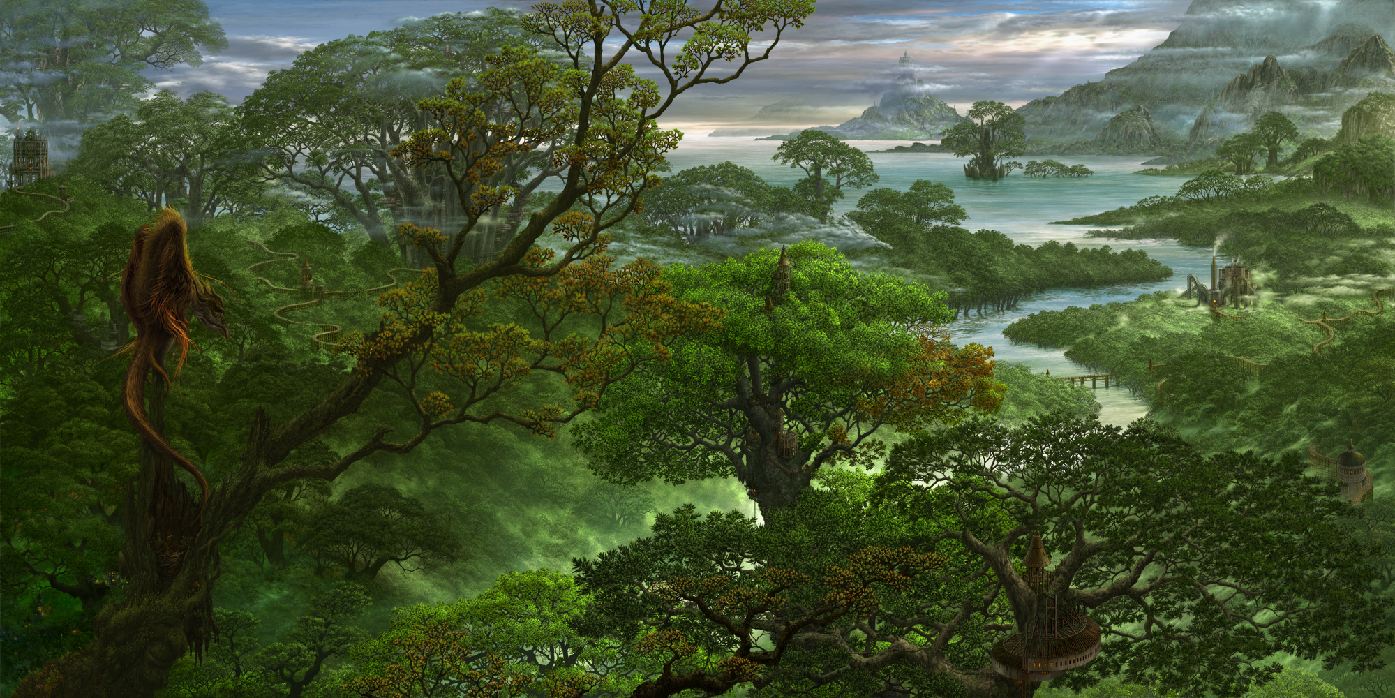 jungle landscape wallpaper