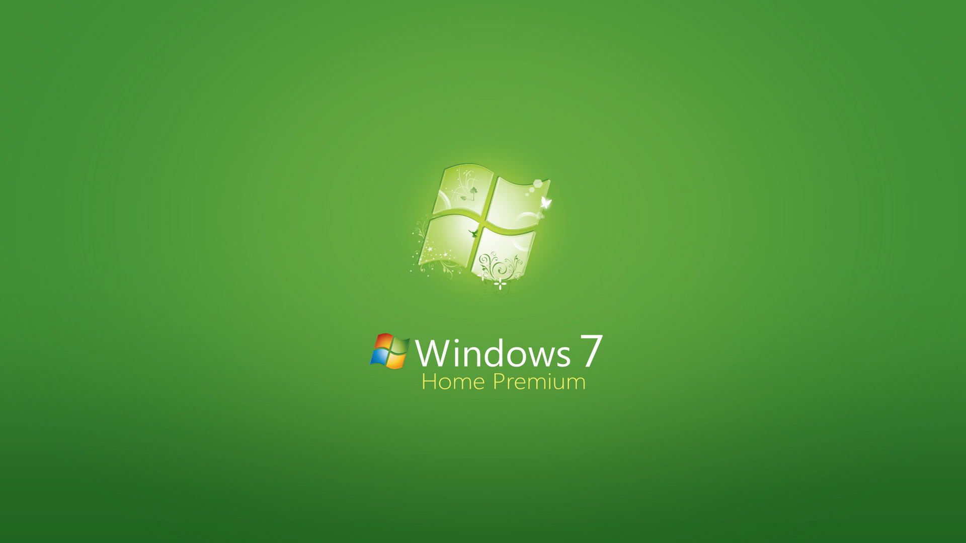 windows, brands, logos, background, green