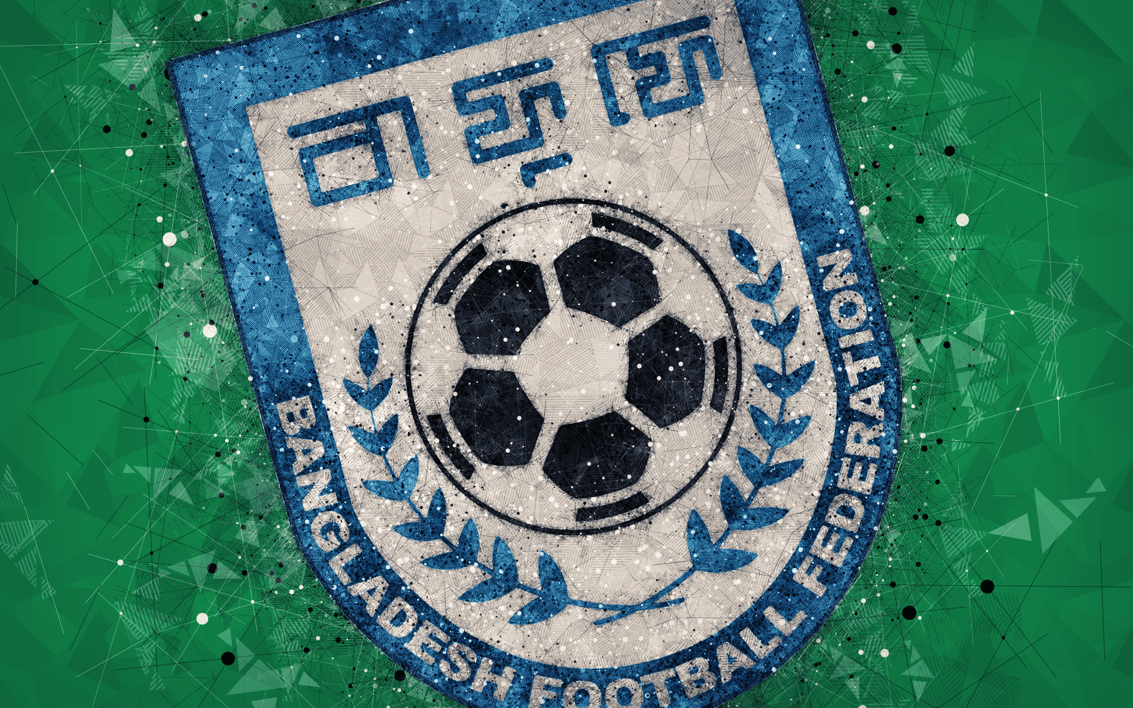 451577 Bild herunterladen sport, fußballnationalmannschaft von bangladesch, bangladesch, emblem, logo, fußball - Hintergrundbilder und Bildschirmschoner kostenlos