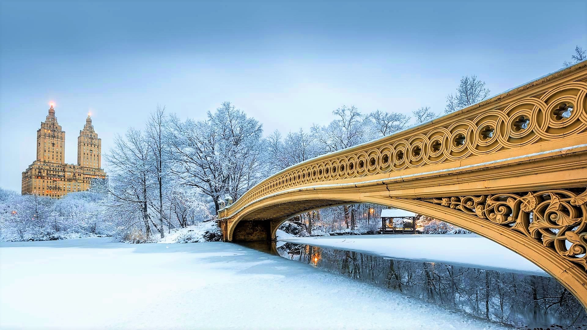 Обои Нью Йорк Центральный парк мост