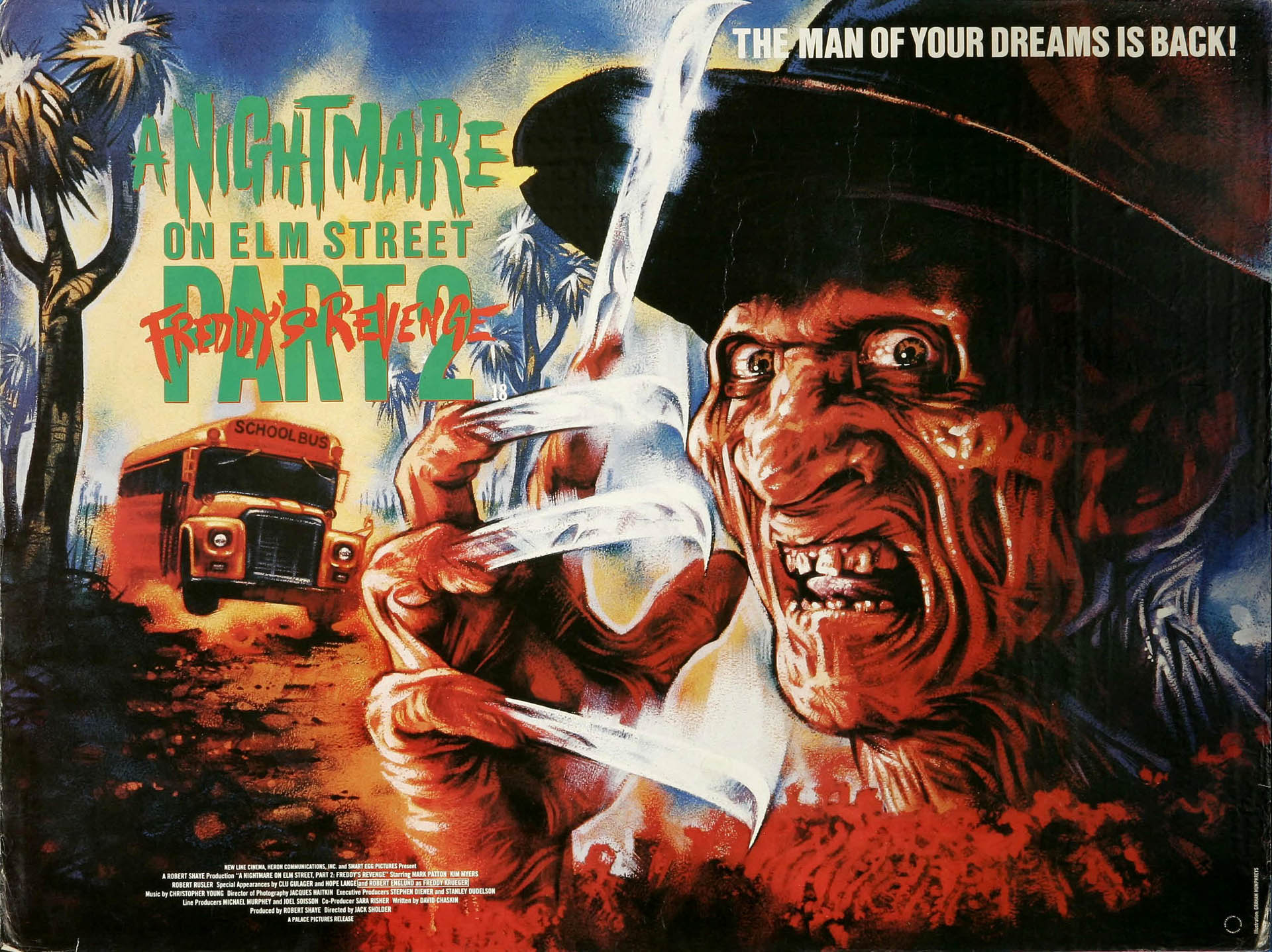 horror, movie, a nightmare on elm street 2: freddy's revenge, blood, creepy, evil, scary, spooky, a nightmare on elm street cell phone wallpapers