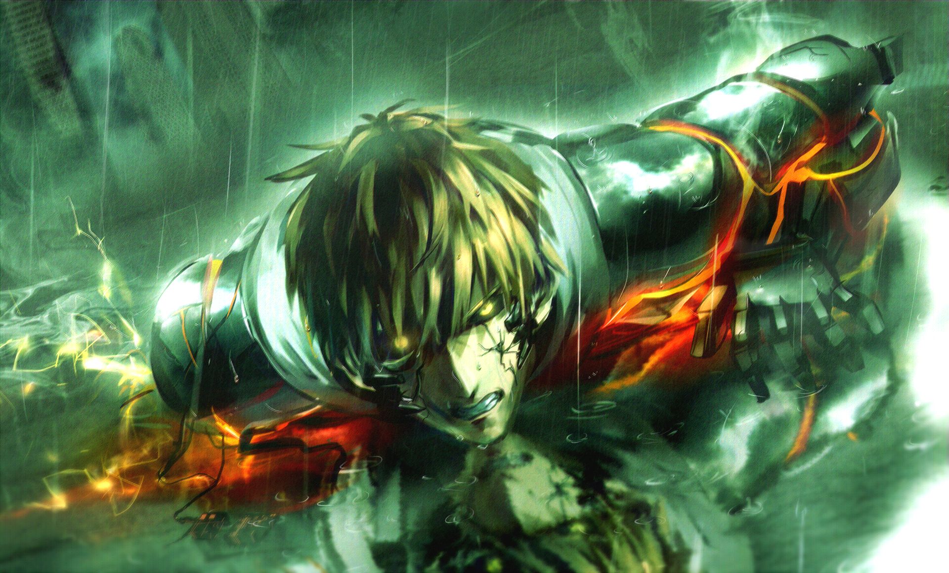 anime, one punch man, genos (one punch man) HD wallpaper