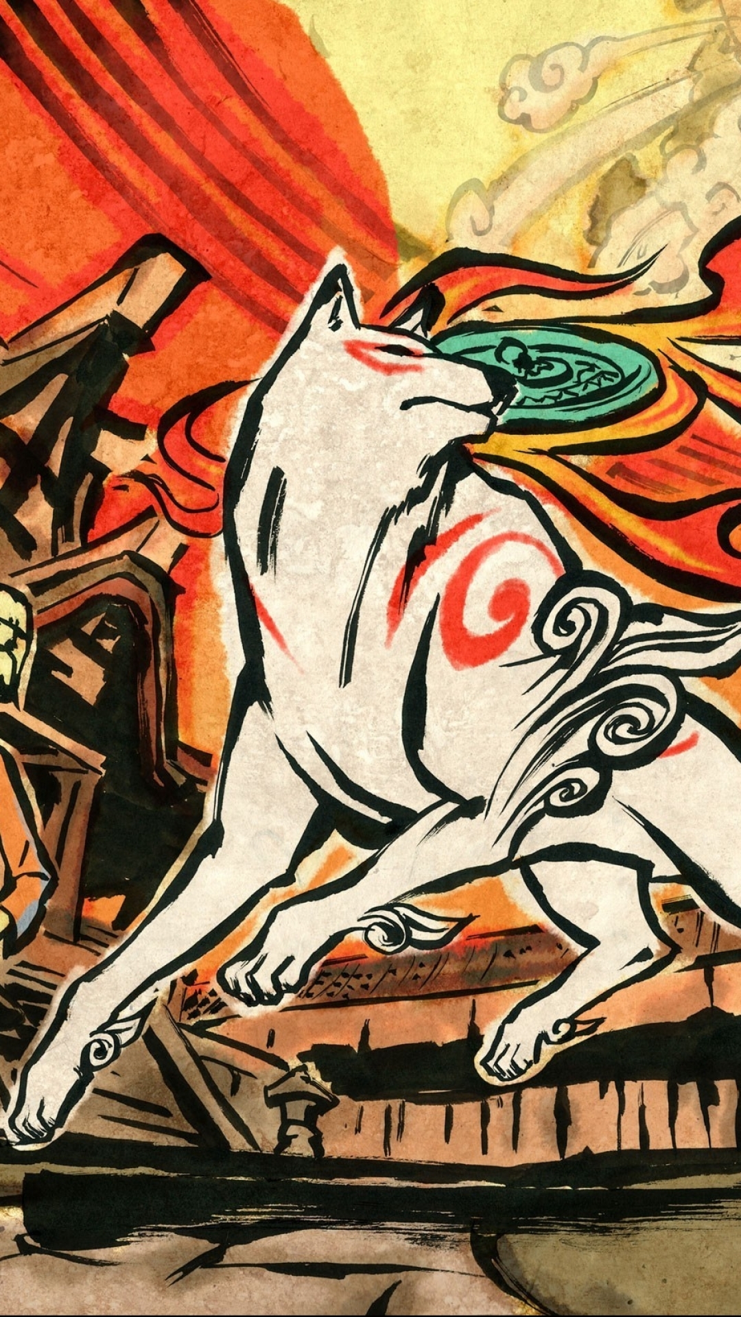 Okami Amaterasu WQHD 1440P Wallpaper | Pixelz