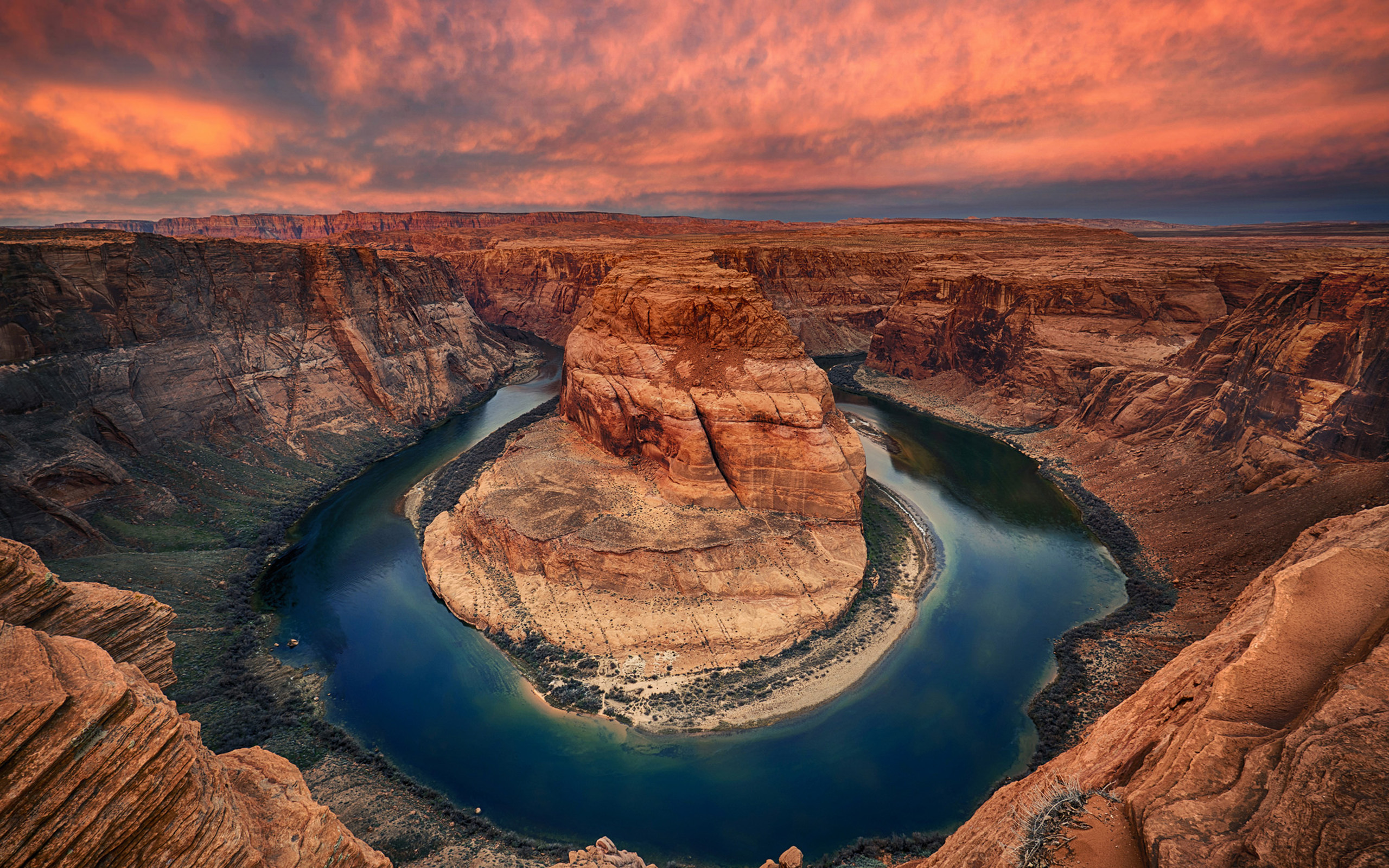 earth, horseshoe bend, river, canyons cellphone