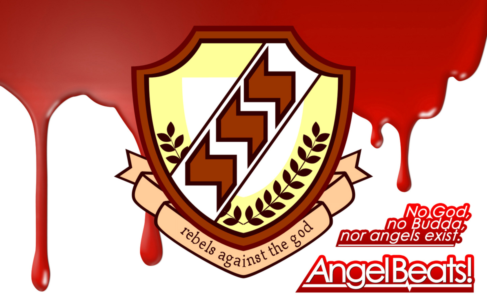 Exist again. Angel Beats logo. Angel Beats logo animated.