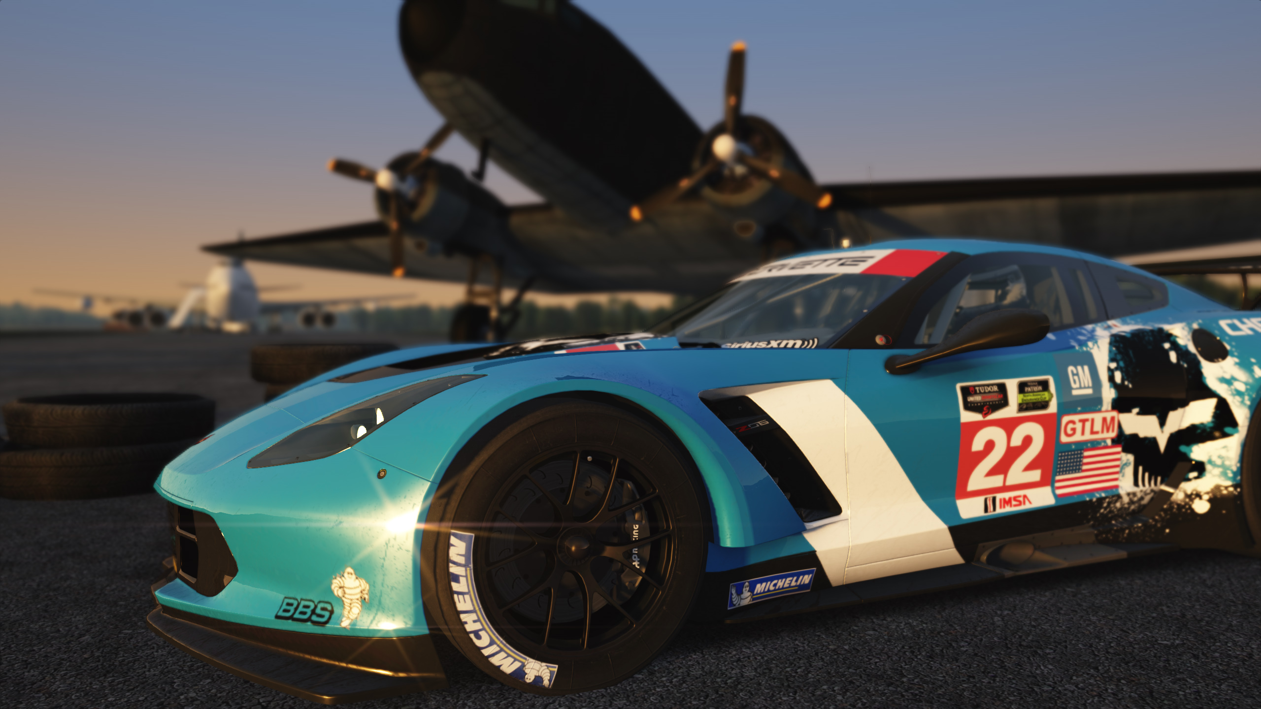 video game, assetto corsa, car, chevrolet corvette c7 r, chevrolet, racing HD wallpaper