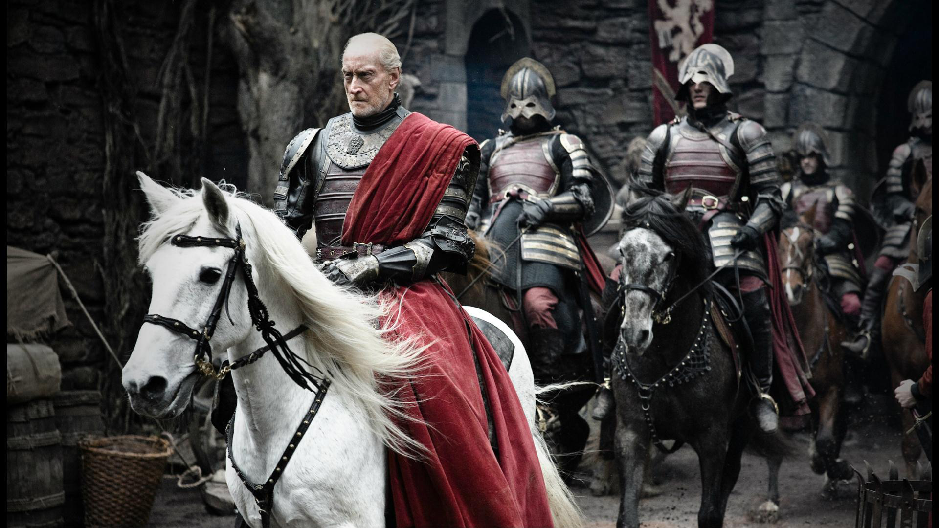 tywin lannister, tv show, game of thrones, charles dance, horse Panoramic Wallpaper