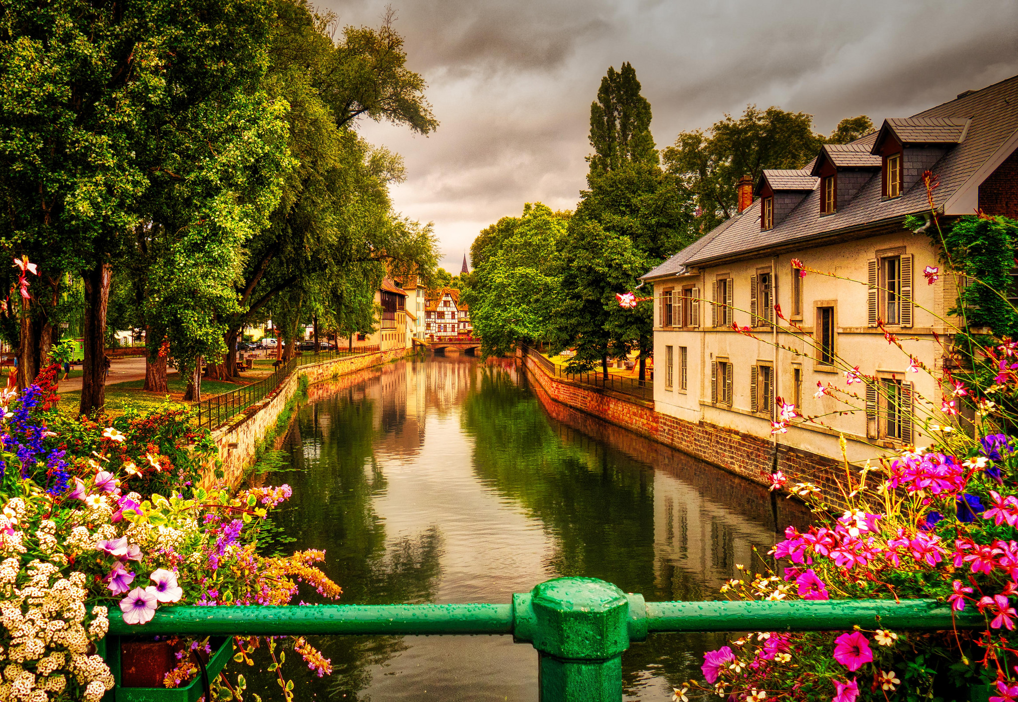 man made, canal, france, strasbourg