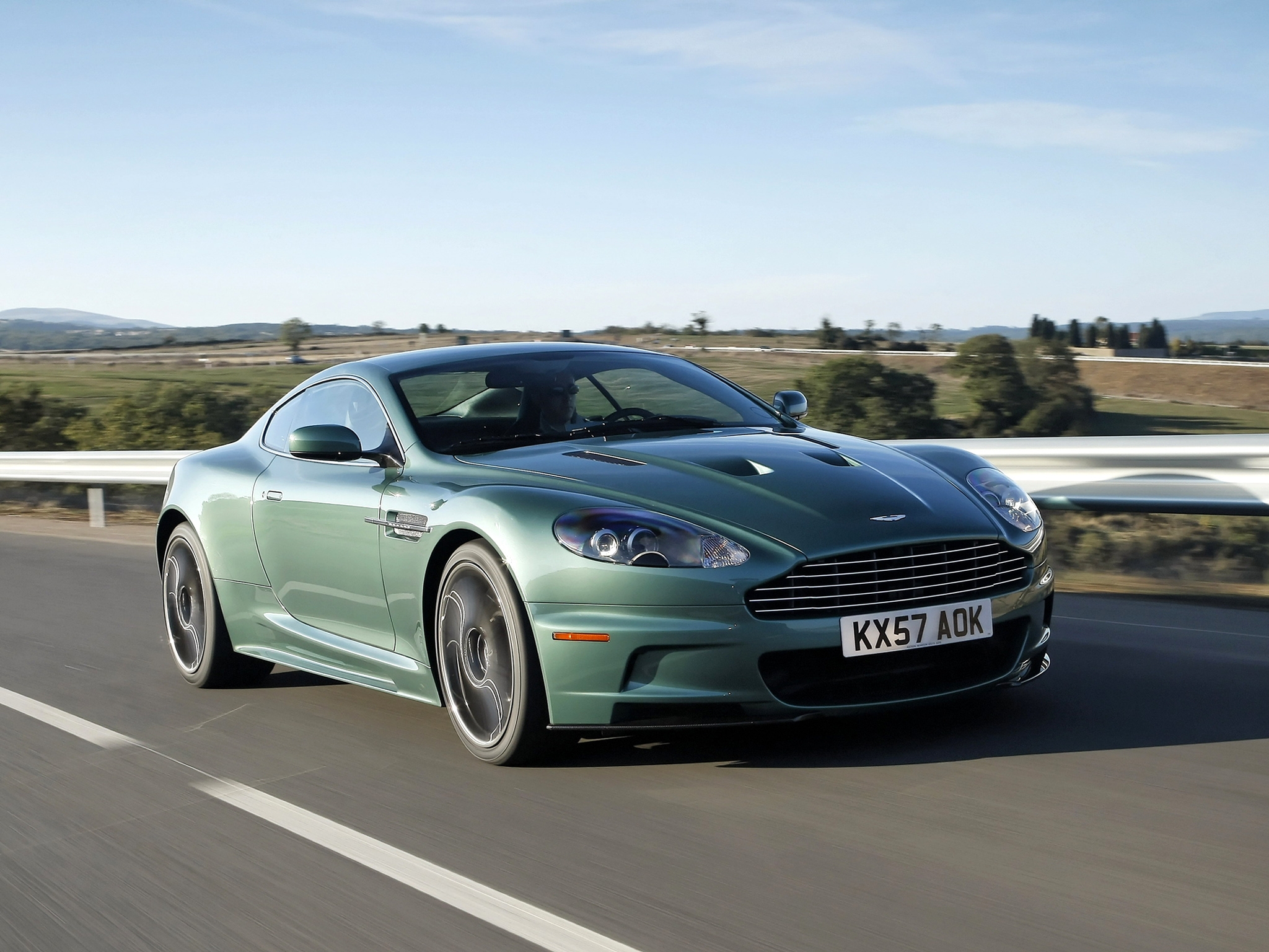 cars, aston martin, auto, green, front view, speed, dbs, 2008 for Windows