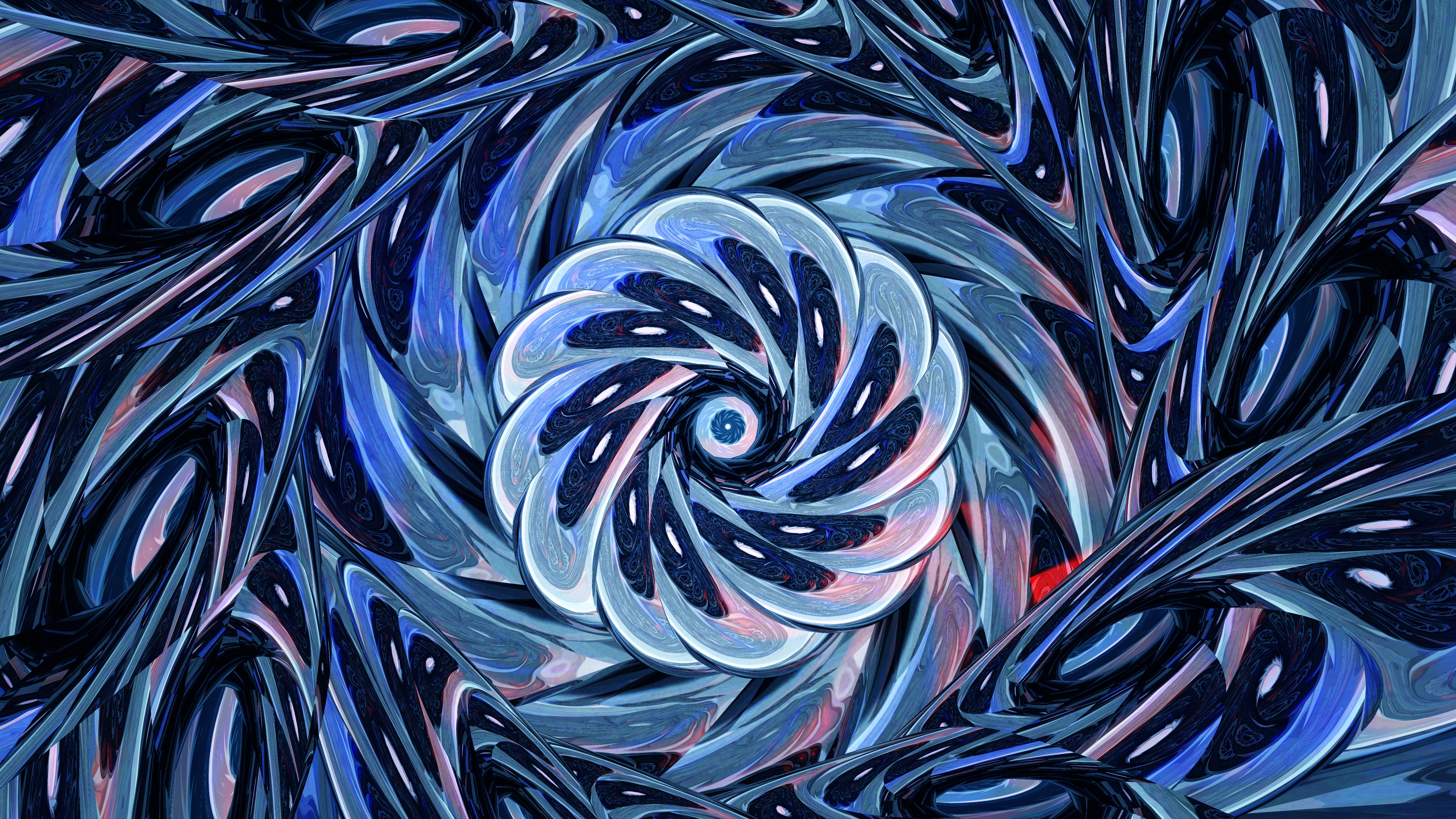 digital, abstract, fractal, confused, intricate, swirling, involute