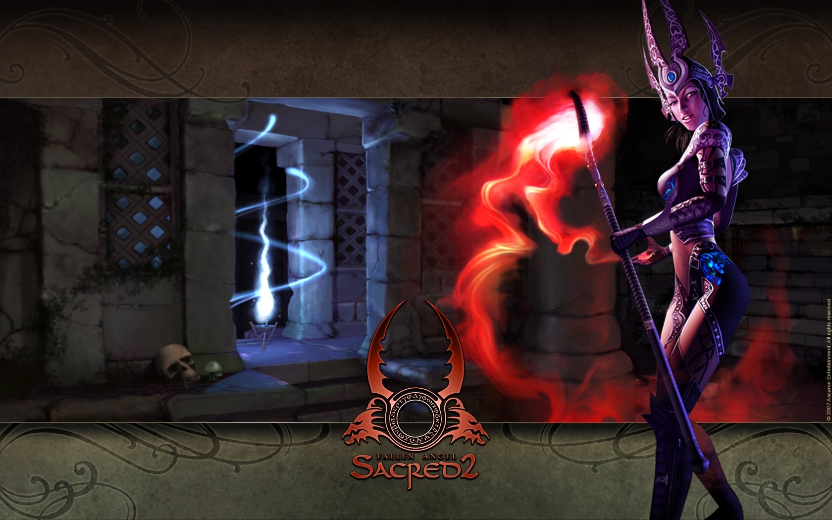 Laden Sie das Sacred 2: Fallen Angel, Spiele-Bild kostenlos auf Ihren PC-Desktop herunter