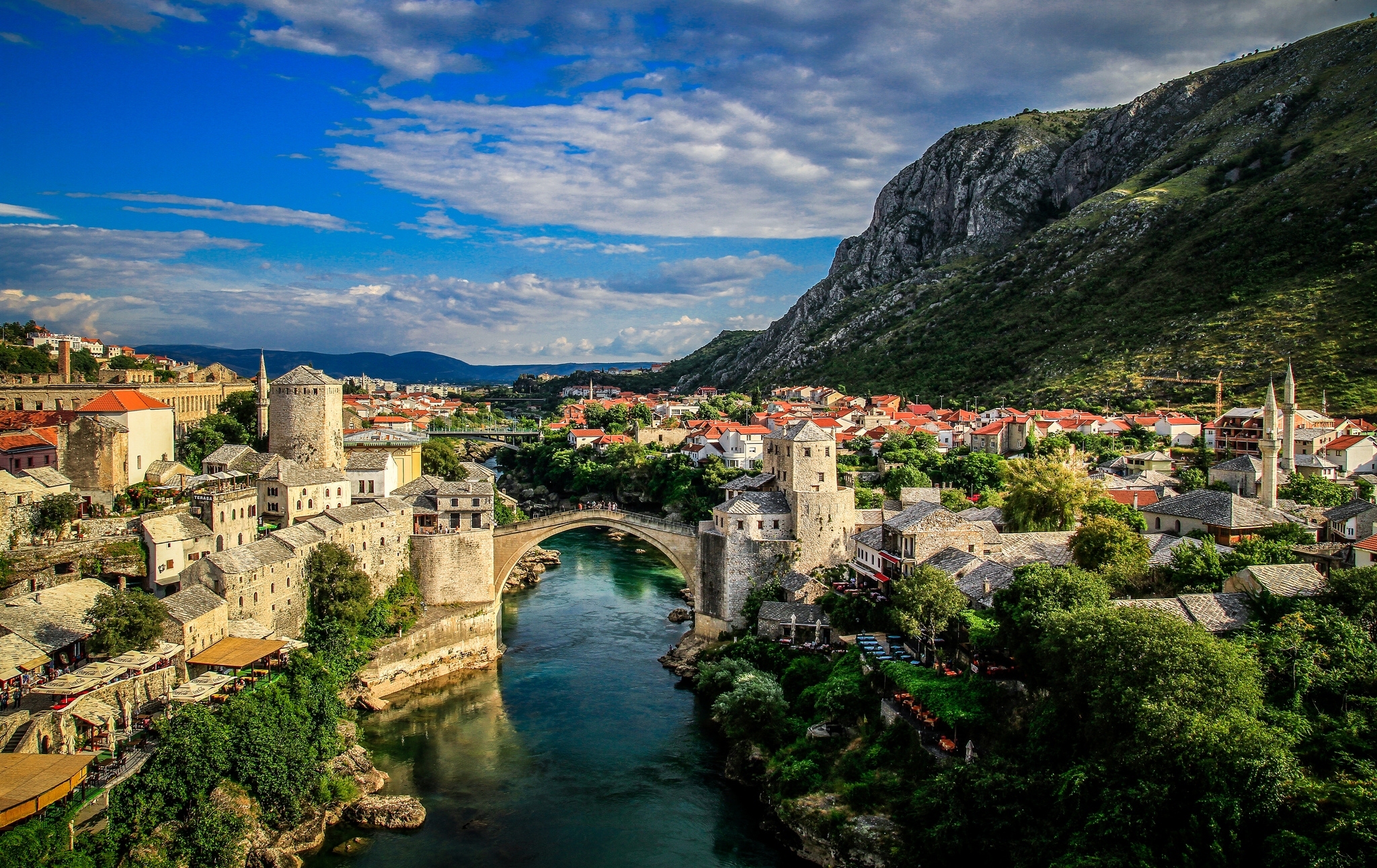 bosnia and herzegovina, man made, mostar, bridge, city, towns 2160p