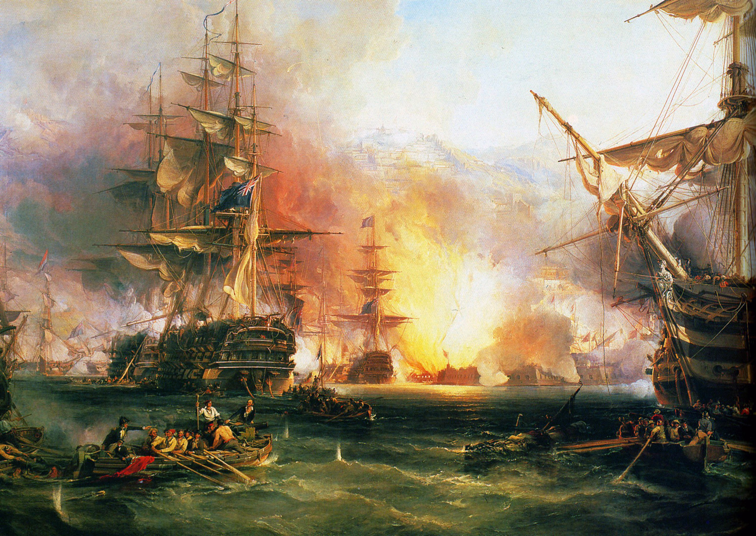 Наваринское сражение 1827 Айвазовский