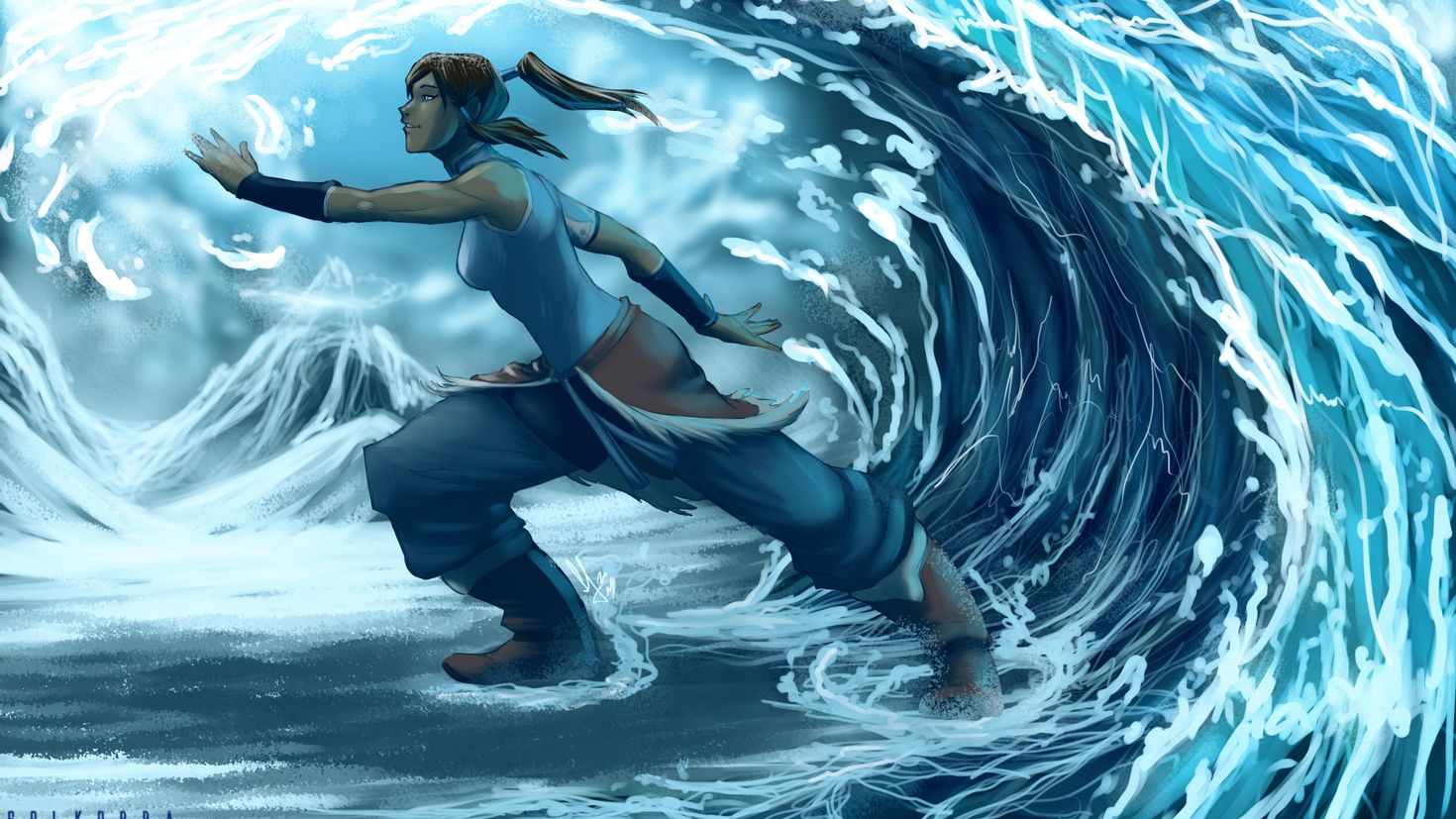 N воды и воздуха. Аватар Легенда об Корре магия воды.