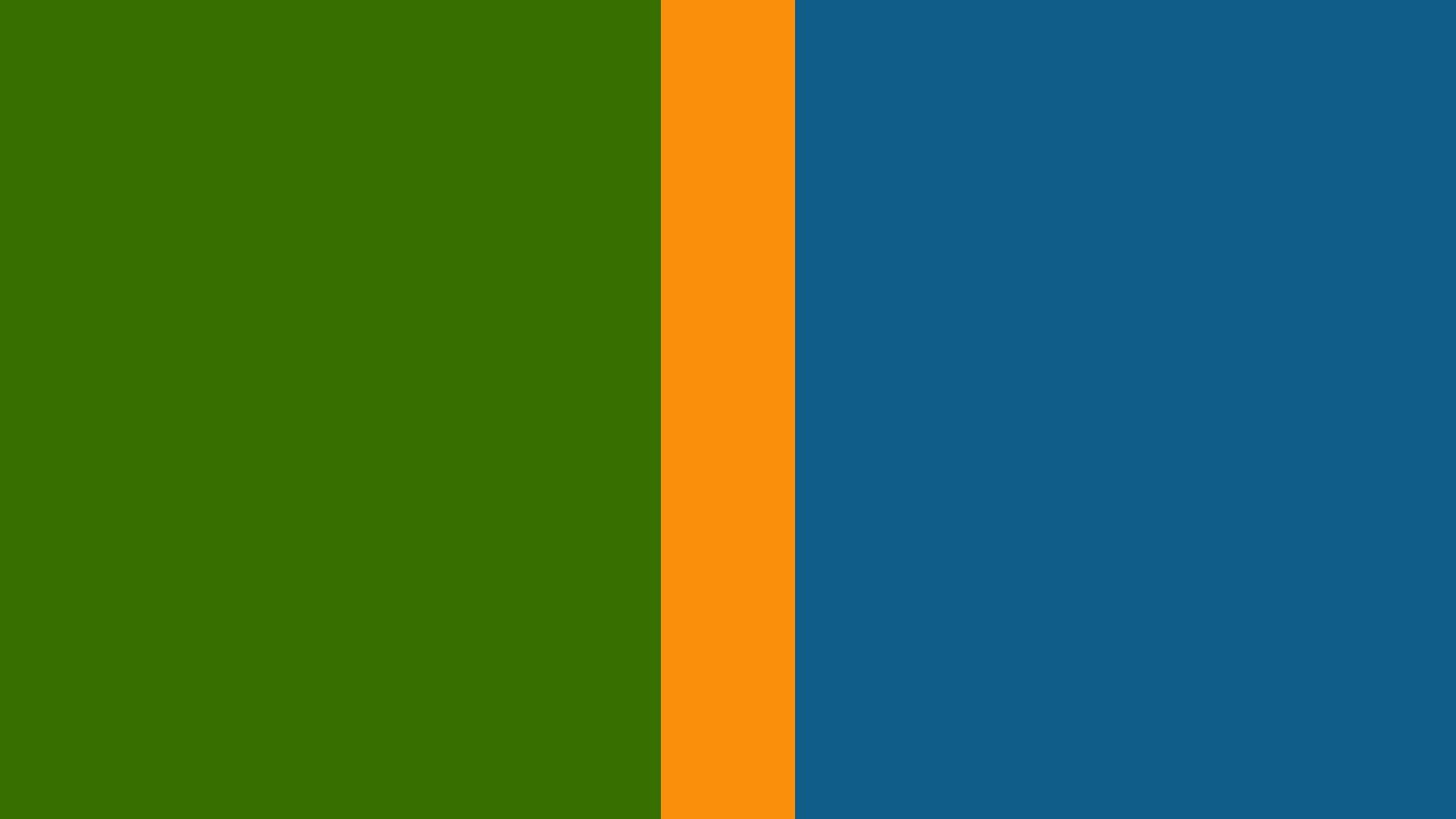 Обои зеленая полоса оранжевая полоса и синяя полоса Минимализм