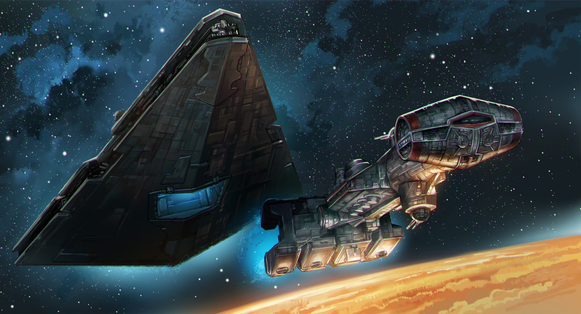 Starkiller Star Wars космический корабль