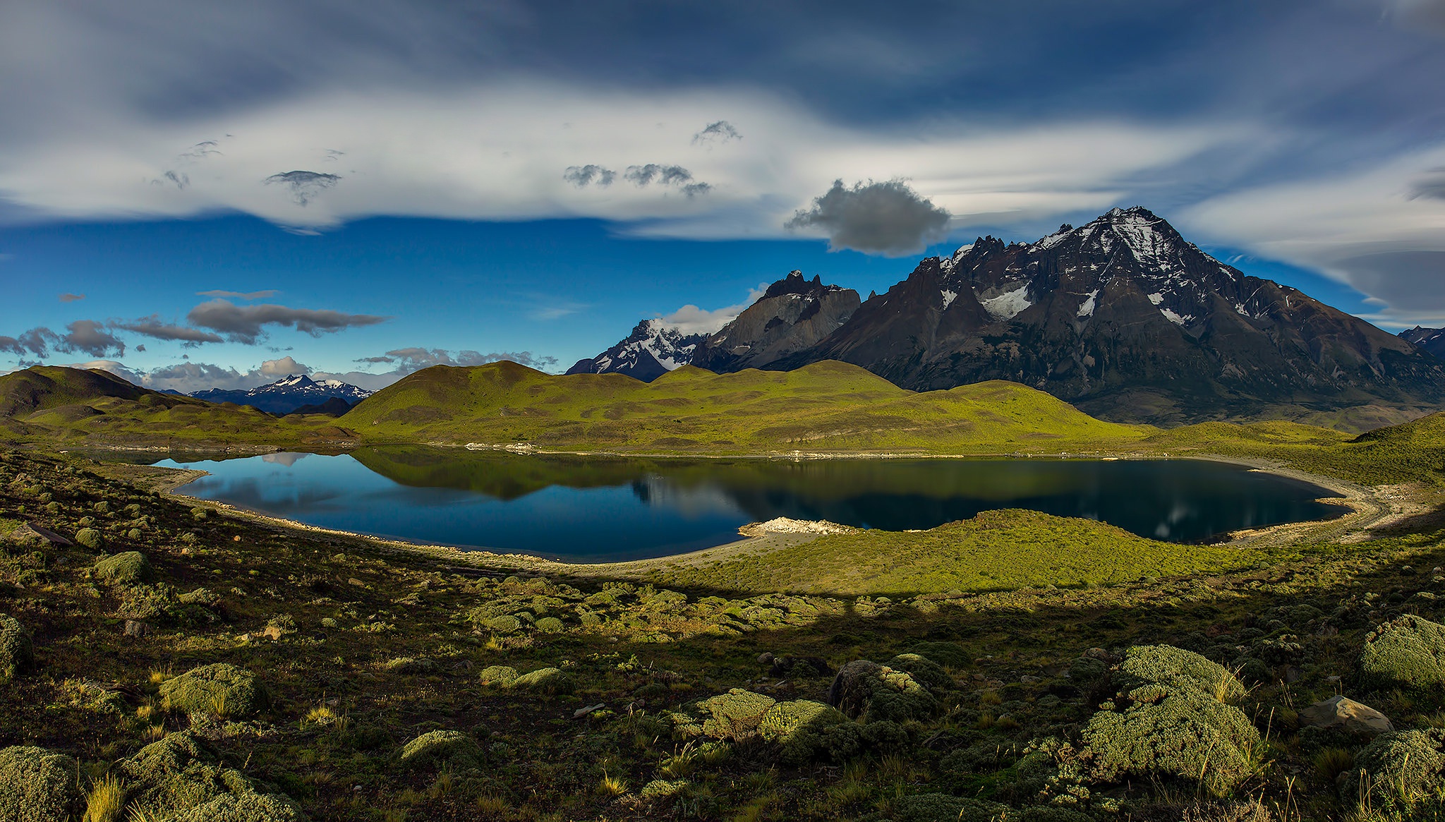 earth, mountain, chile, lake, patagonia, mountains HD wallpaper