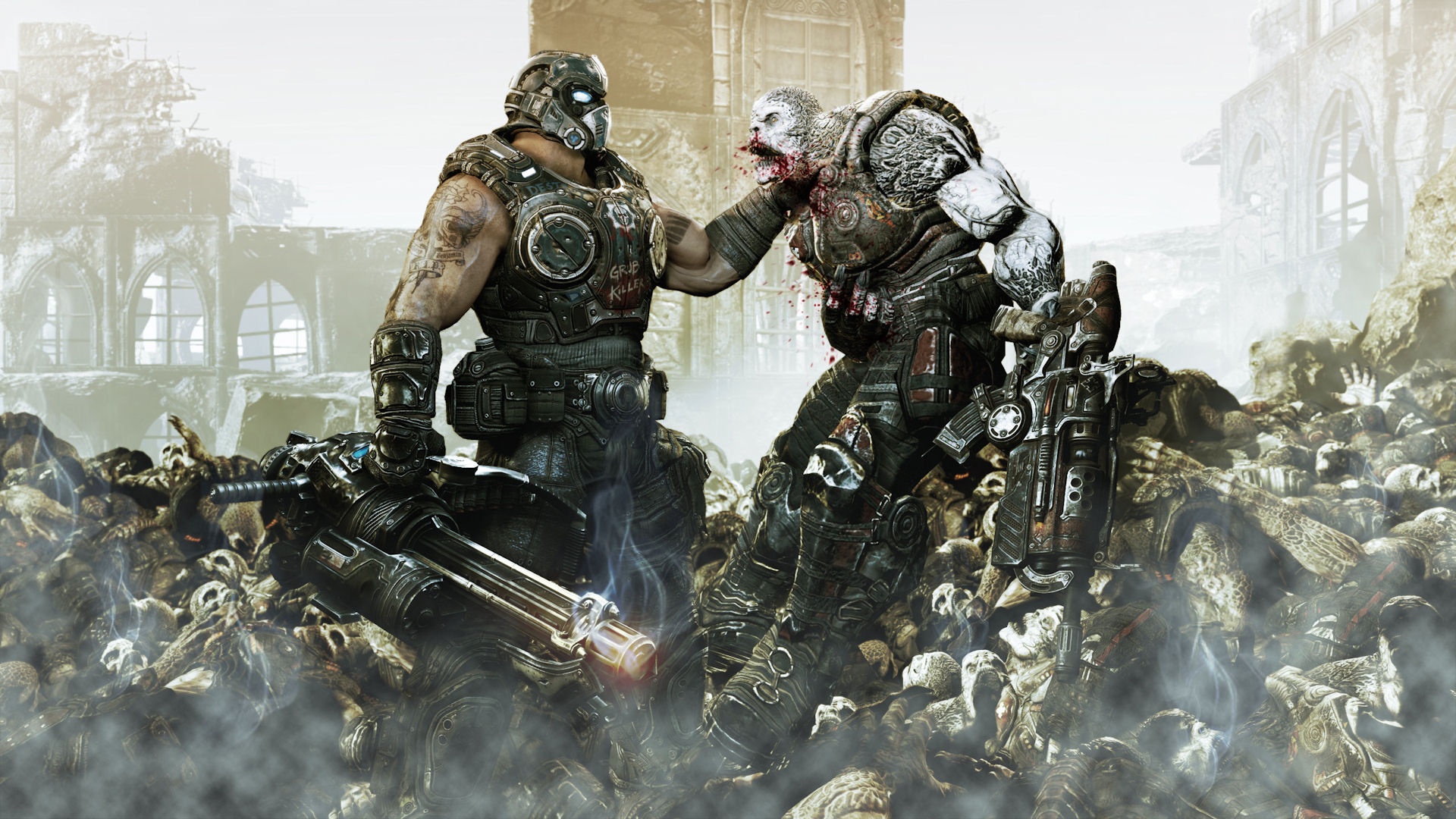 video game, gears of war 3, gears of war 1080p