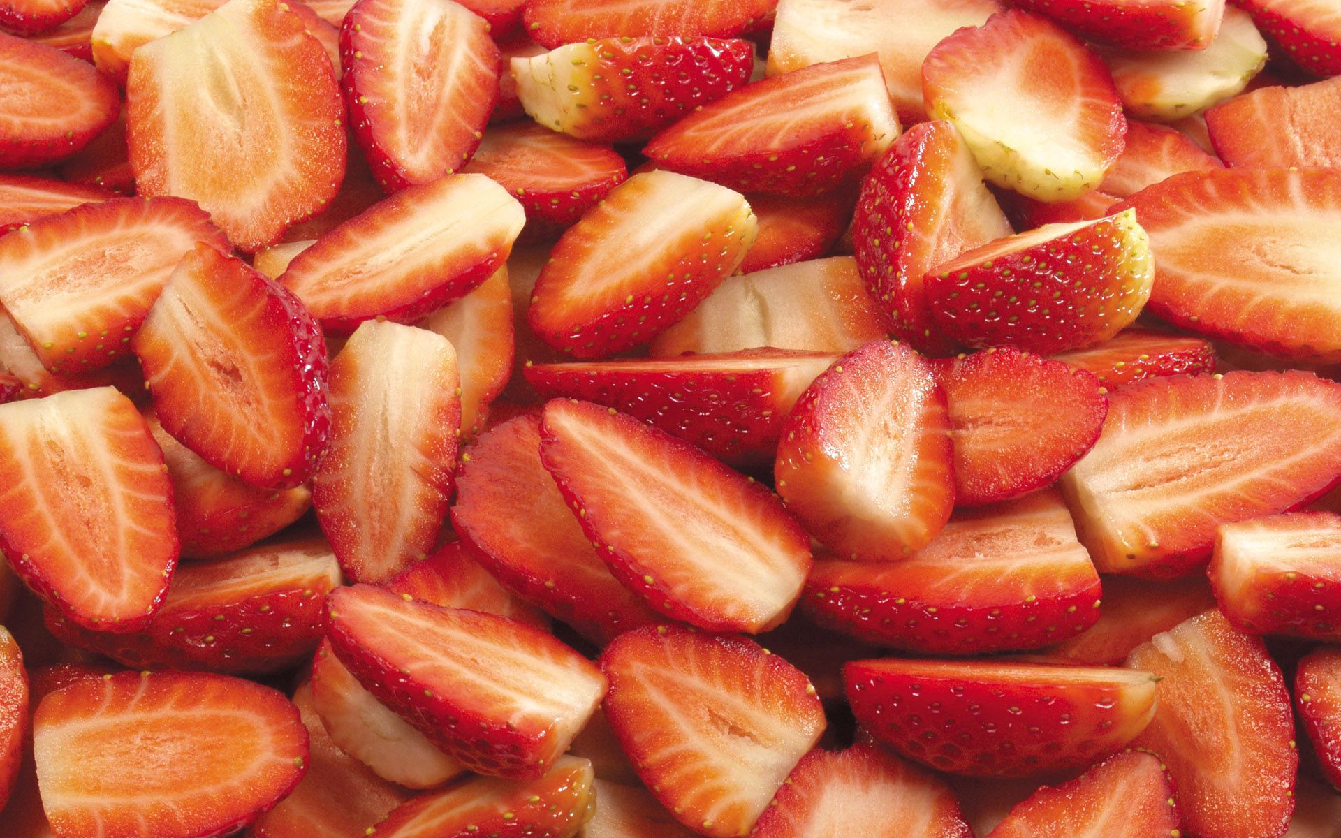 strawberry, food, berry, slice, section, tasty, delicious QHD