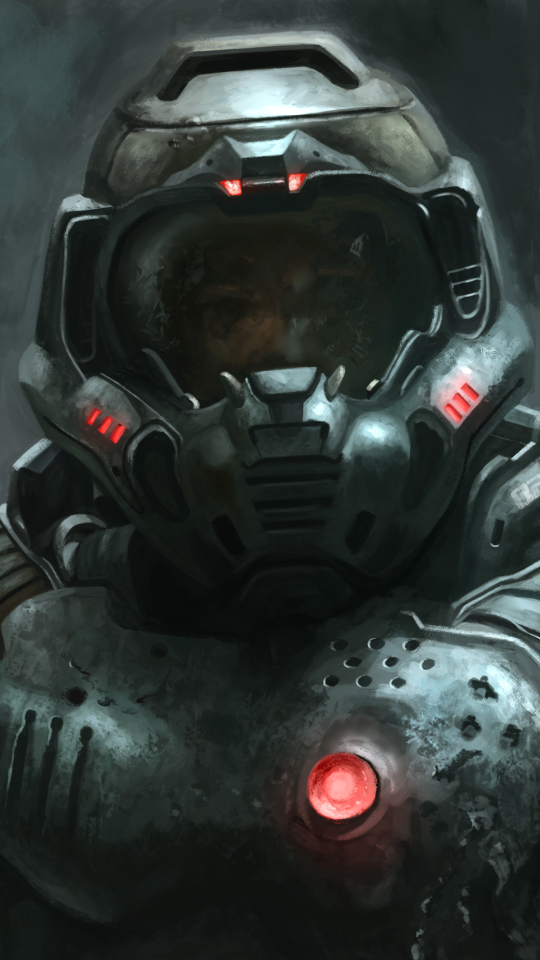 Download Doomguy Space Marine Doom Phone Wallpaper  Wallpaperscom
