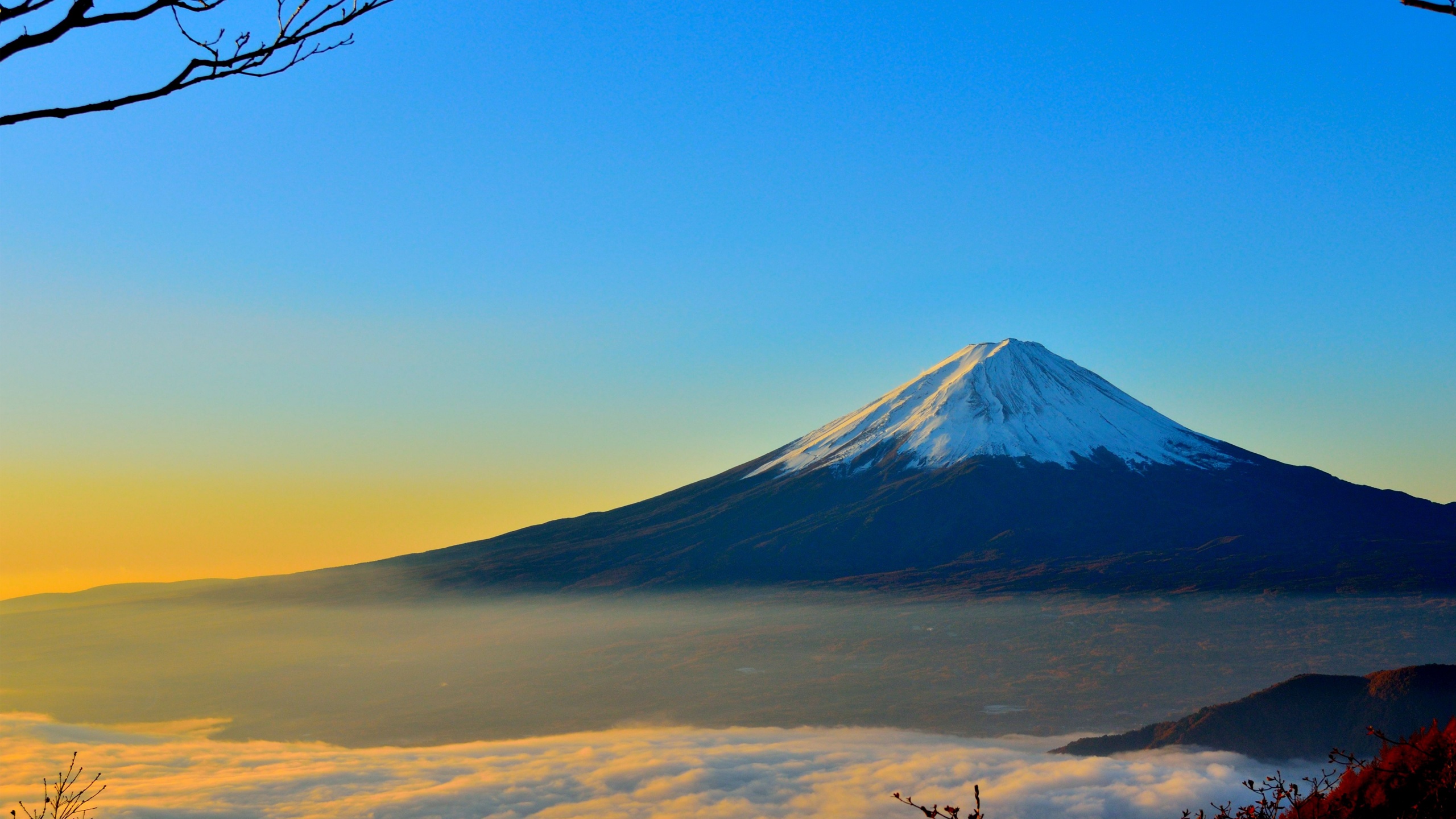 peak, earth, mount fuji, cloud, japan, mountain, sky, volcano, volcanoes 32K